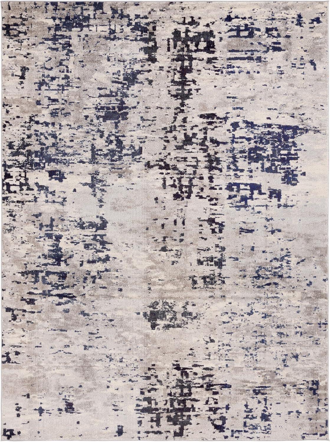 image:imageSAFAVIEH Area Rug 8x10 Madison Collection Large Grey amp Blue Modern Abstract Design NonShedding amp Easy Cleaning Ideal for Living Room Bedroom Office Dining Space MAD471FBeigePurple
