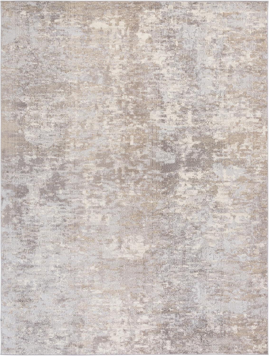 image:imageSAFAVIEH Area Rug 8x10 Madison Collection Large Grey amp Blue Modern Abstract Design NonShedding amp Easy Cleaning Ideal for Living Room Bedroom Office Dining Space MAD471FGreyBeige