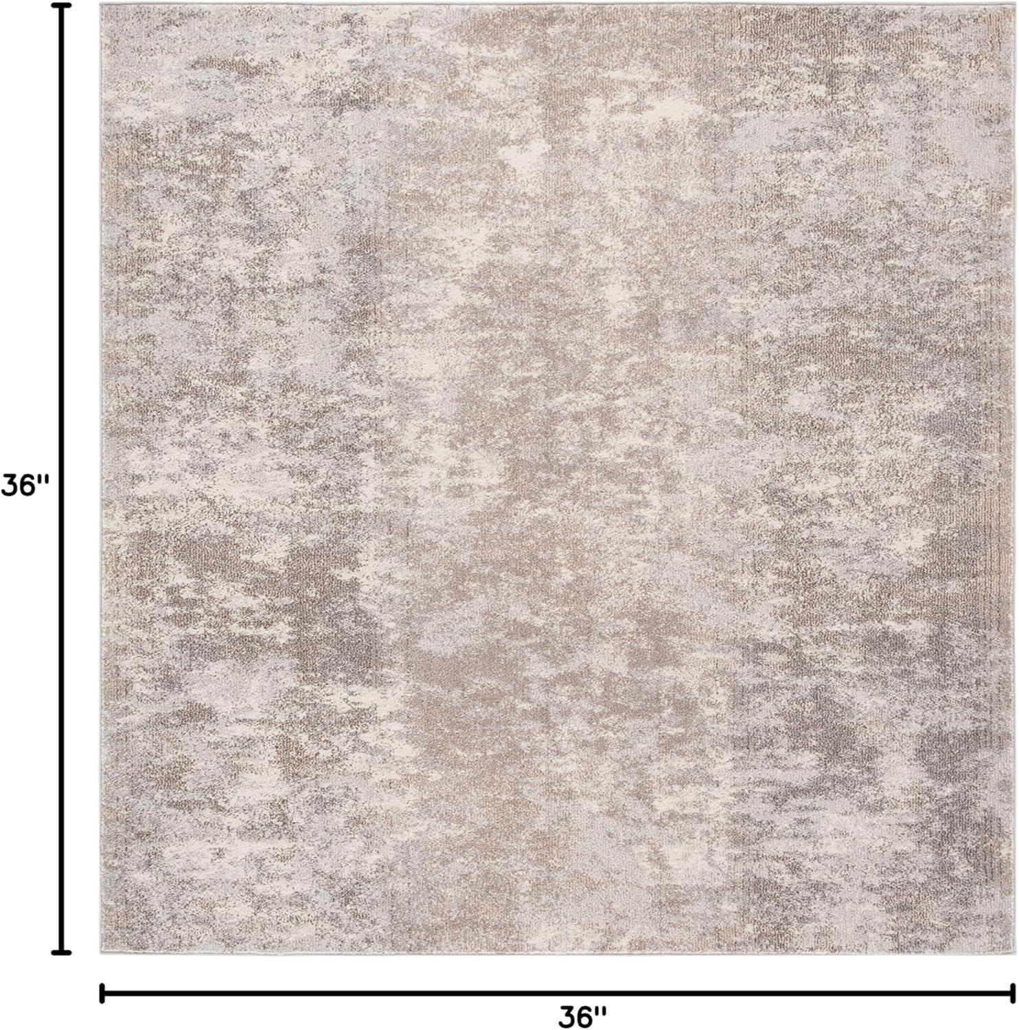 image:imageSAFAVIEH Area Rug 8x10 Madison Collection Large Grey amp Blue Modern Abstract Design NonShedding amp Easy Cleaning Ideal for Living Room Bedroom Office Dining Space MAD471FGreyBeige