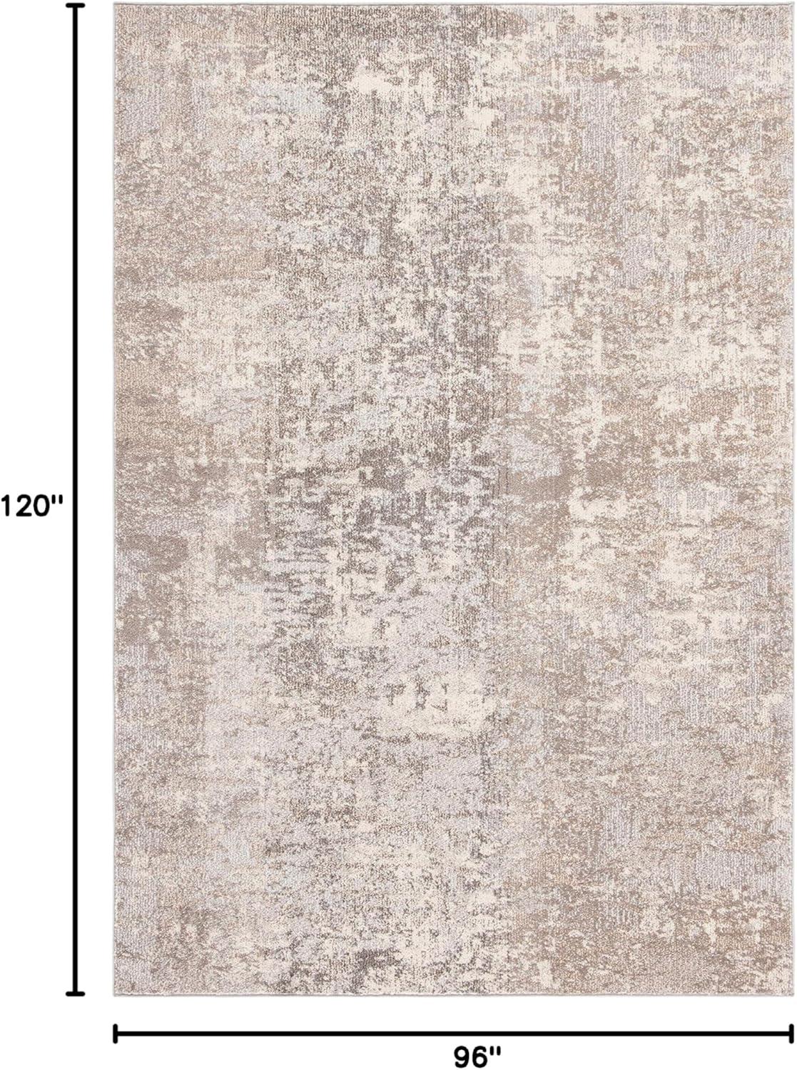 image:imageSAFAVIEH Area Rug 8x10 Madison Collection Large Grey amp Blue Modern Abstract Design NonShedding amp Easy Cleaning Ideal for Living Room Bedroom Office Dining Space MAD471FGreyBeige