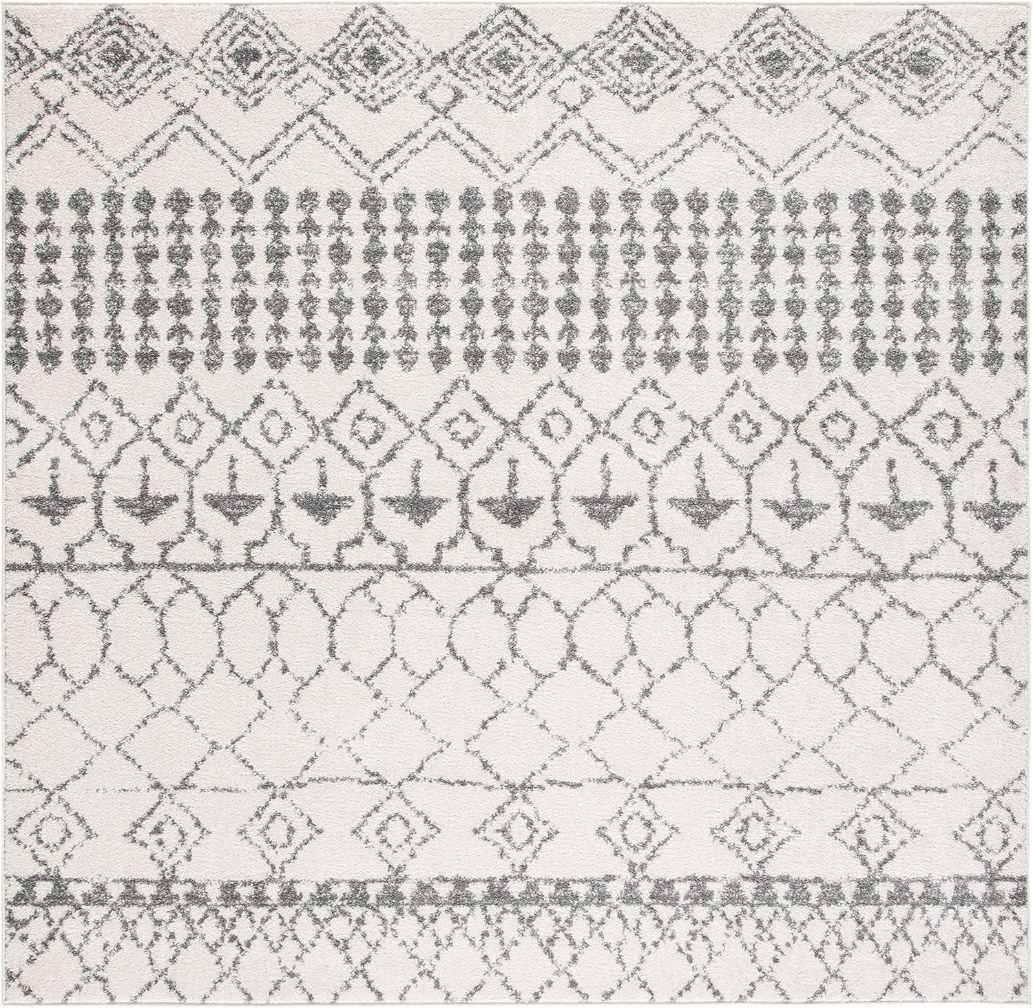 image:imageSAFAVIEH Area Rug 8x10 Tulum Collection Large Ivory amp Black Moroccan Boho Distressed Design NonShedding amp Easy Cleaning Ideal for Living Room Bedroom Office Dining Space TUL229BIvoryGrey