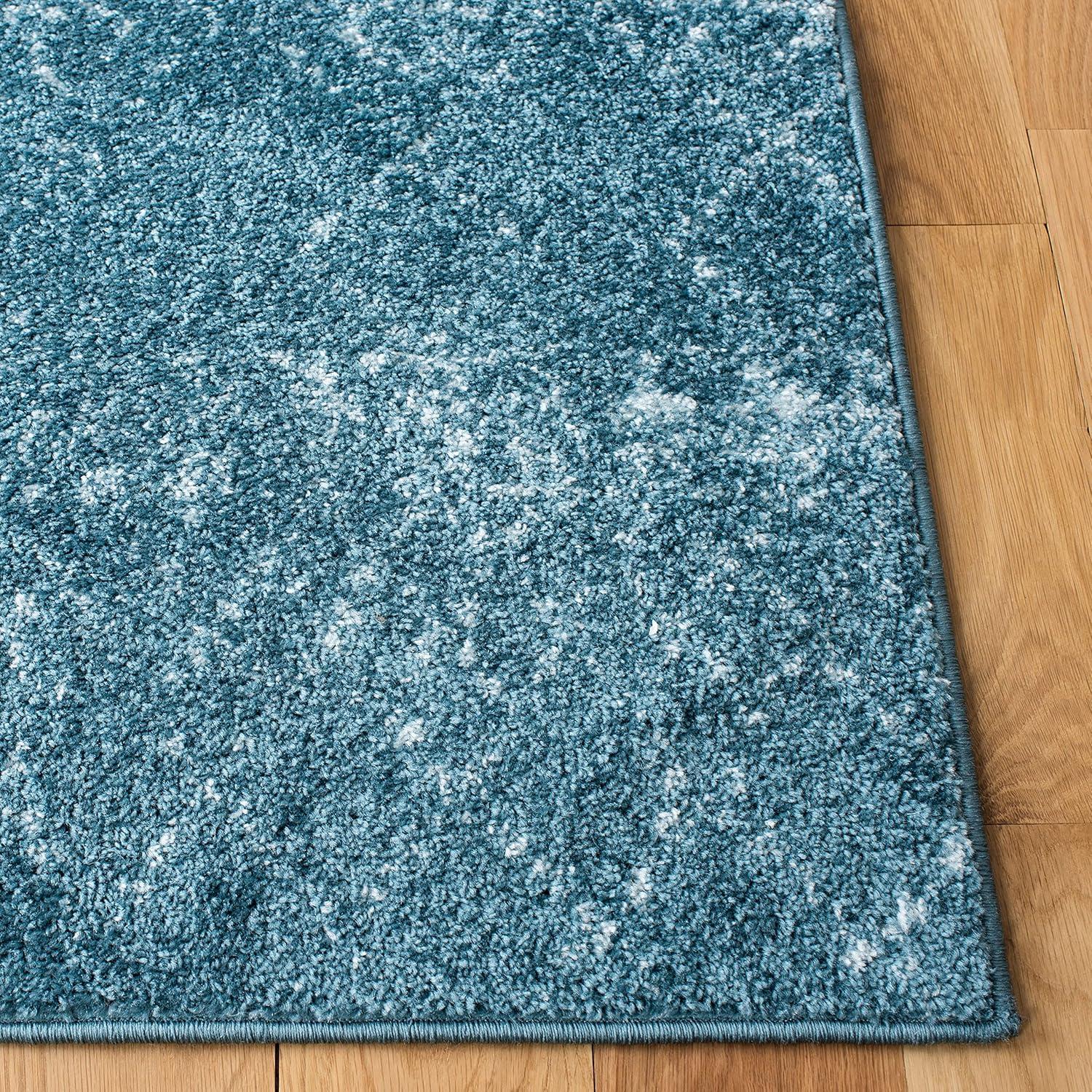 image:imageSAFAVIEH Area Rug 8x10 Tulum Collection Large Ivory amp Black Moroccan Boho Distressed Design NonShedding amp Easy Cleaning Ideal for Living Room Bedroom Office Dining Space TUL229BTurquoiseBlue