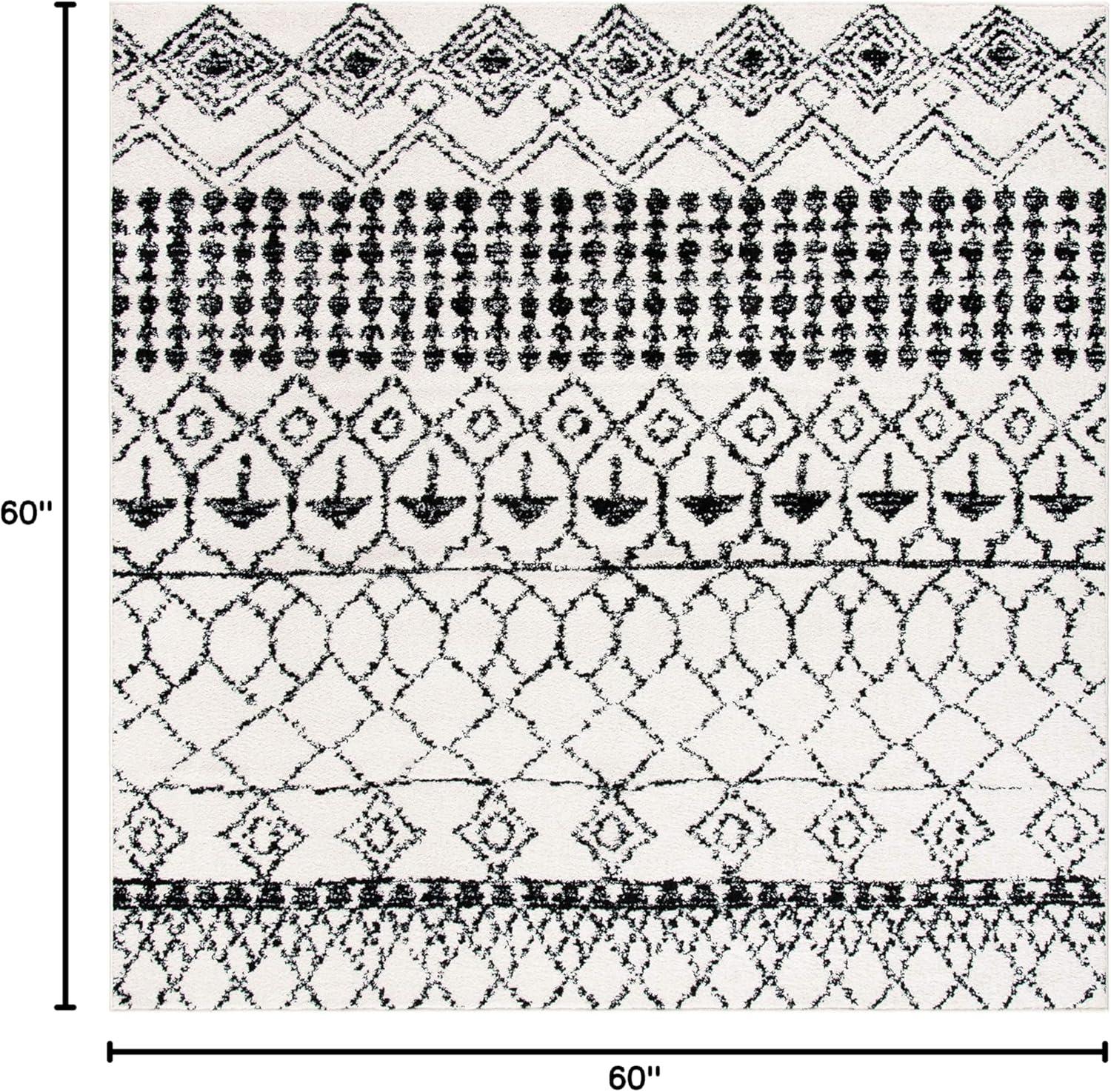 image:imageSAFAVIEH Area Rug 8x10 Tulum Collection Large Ivory amp Black Moroccan Boho Distressed Design NonShedding amp Easy Cleaning Ideal for Living Room Bedroom Office Dining Space TUL229BIvoryBlack