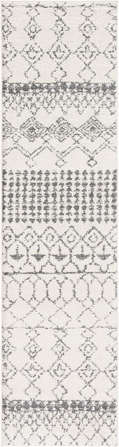 image:imageSAFAVIEH Area Rug 8x10 Tulum Collection Large Ivory amp Black Moroccan Boho Distressed Design NonShedding amp Easy Cleaning Ideal for Living Room Bedroom Office Dining Space TUL229BIvoryGrey