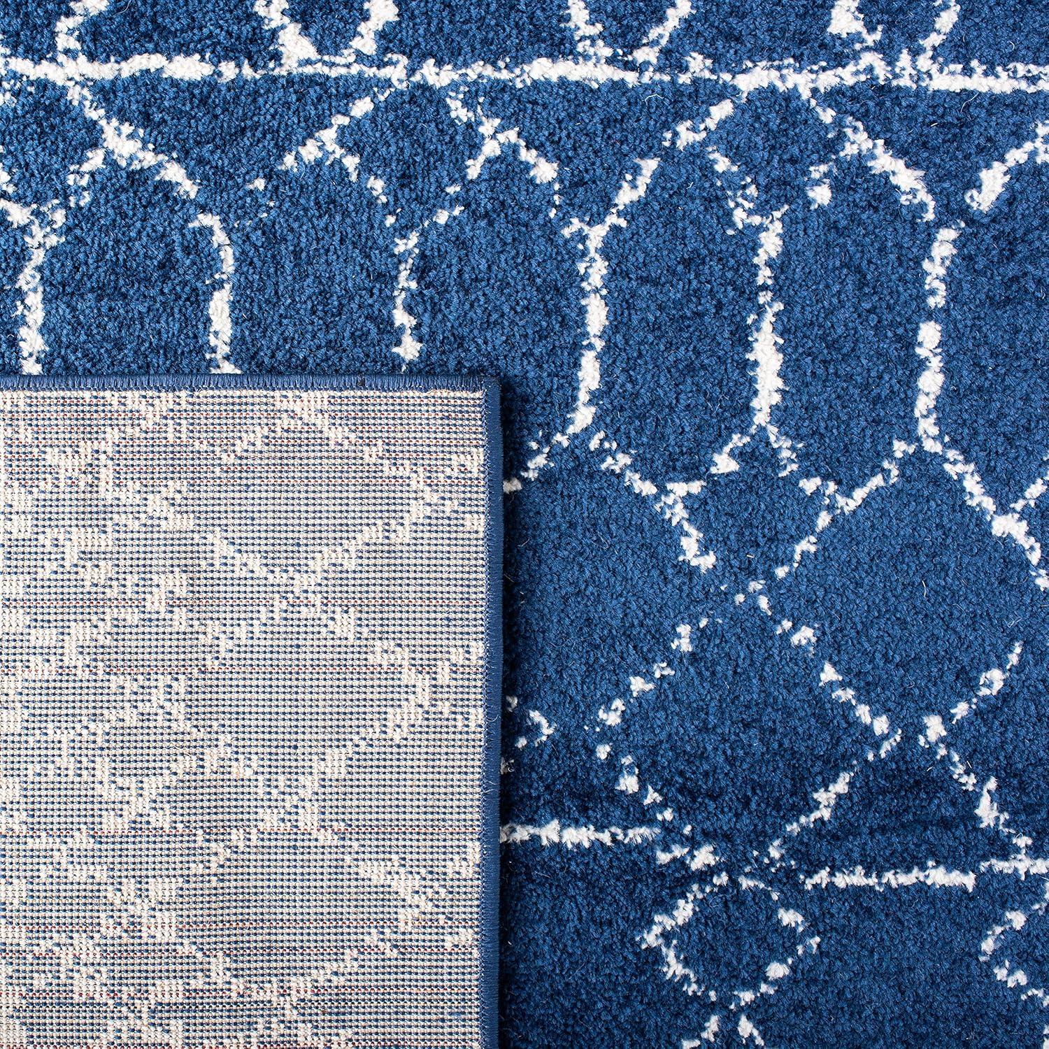 image:imageSAFAVIEH Area Rug 8x10 Tulum Collection Large Ivory amp Black Moroccan Boho Distressed Design NonShedding amp Easy Cleaning Ideal for Living Room Bedroom Office Dining Space TUL229BNavyIvory