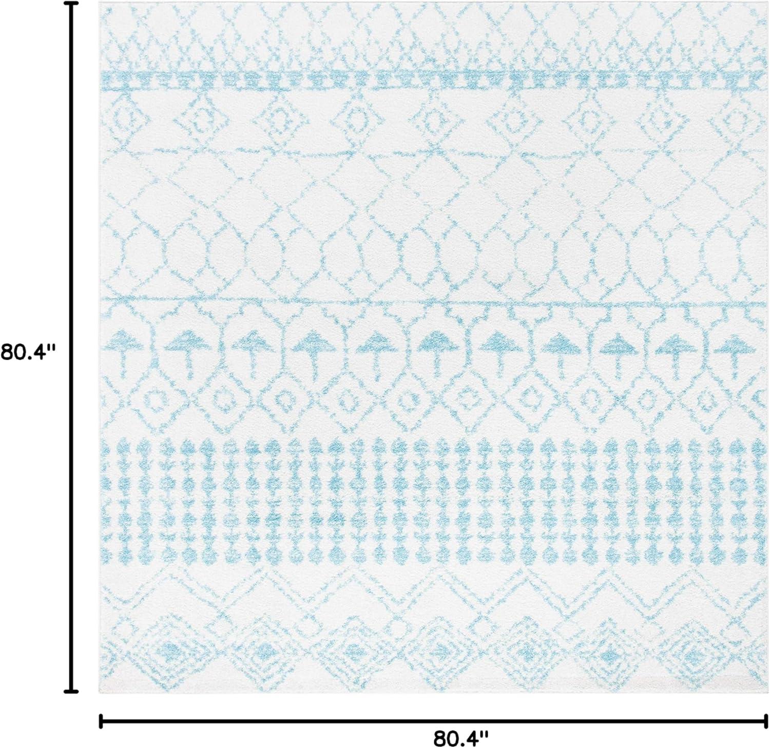 image:imageSAFAVIEH Area Rug 8x10 Tulum Collection Large Ivory amp Black Moroccan Boho Distressed Design NonShedding amp Easy Cleaning Ideal for Living Room Bedroom Office Dining Space TUL229BIvoryTurquoise