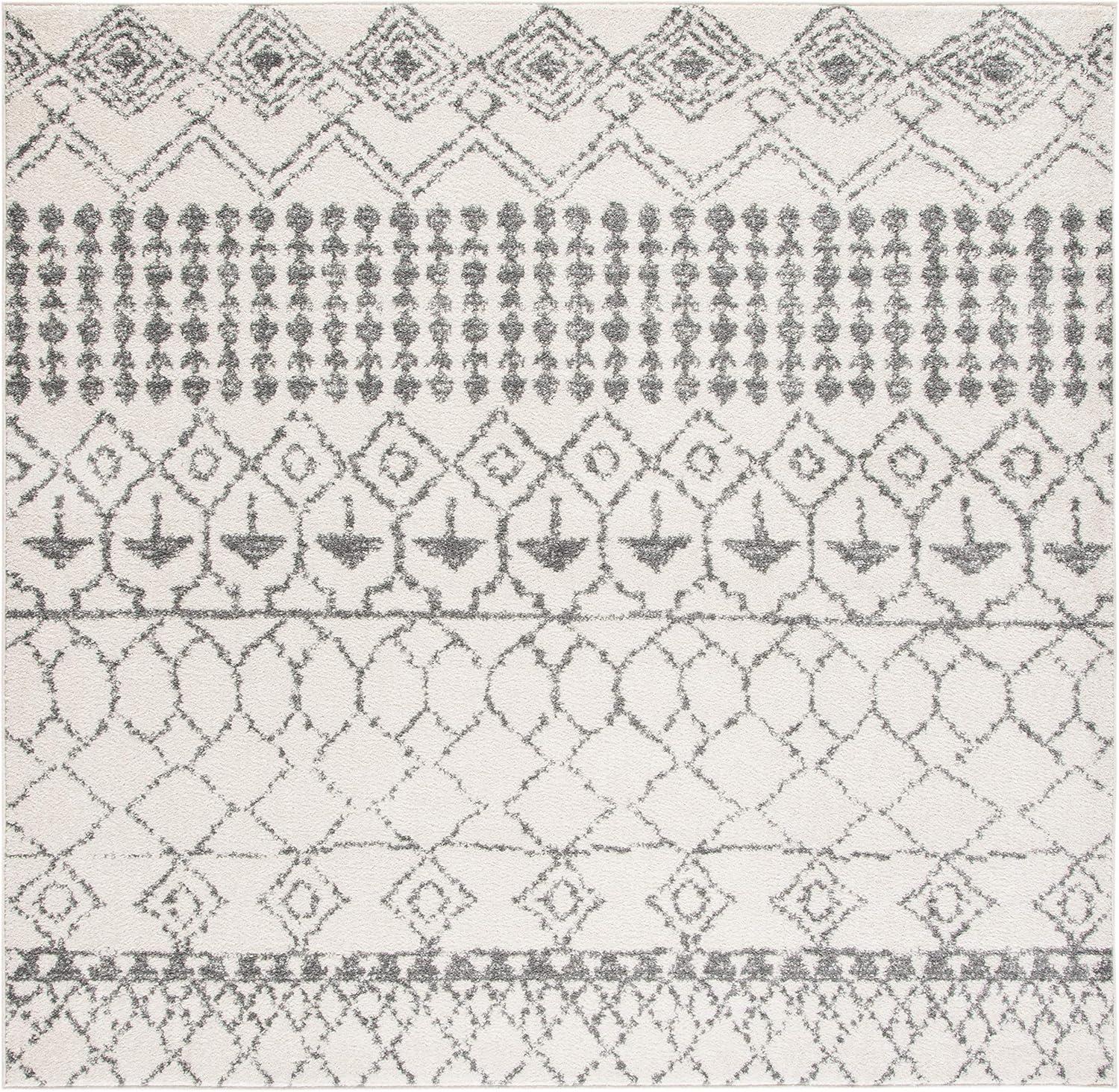 image:imageSAFAVIEH Area Rug 8x10 Tulum Collection Large Ivory amp Black Moroccan Boho Distressed Design NonShedding amp Easy Cleaning Ideal for Living Room Bedroom Office Dining Space TUL229BIvoryGrey