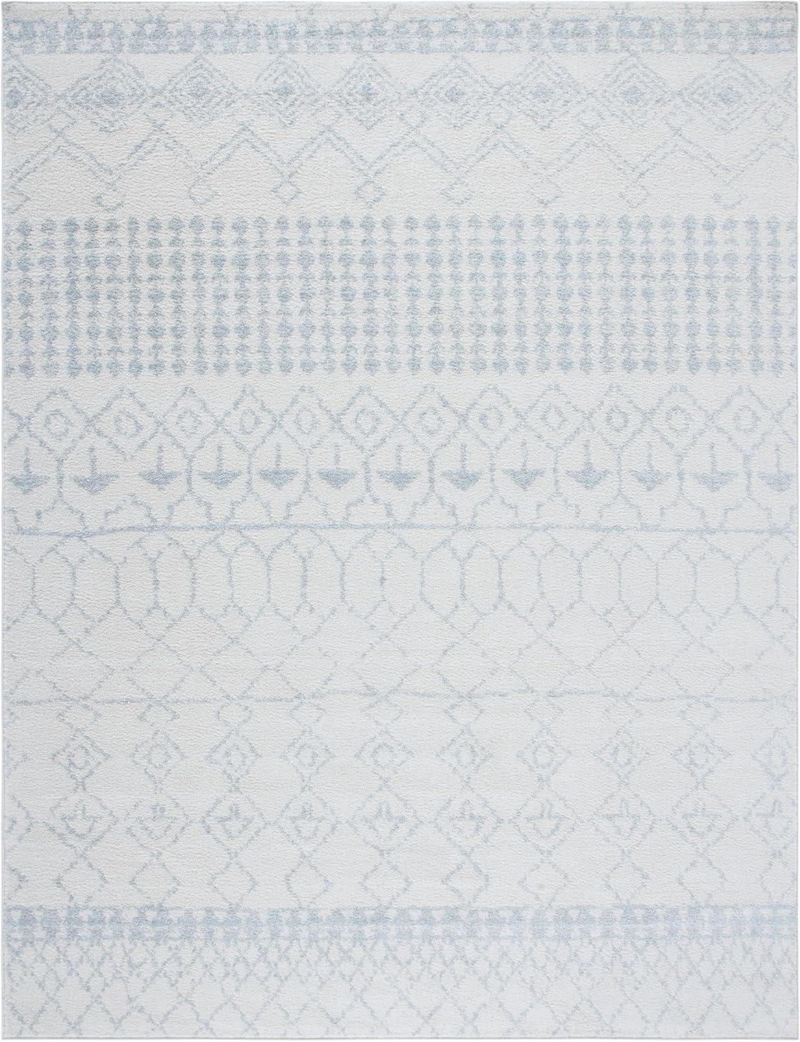 image:imageSAFAVIEH Area Rug 8x10 Tulum Collection Large Ivory amp Black Moroccan Boho Distressed Design NonShedding amp Easy Cleaning Ideal for Living Room Bedroom Office Dining Space TUL229BIvoryLight Grey