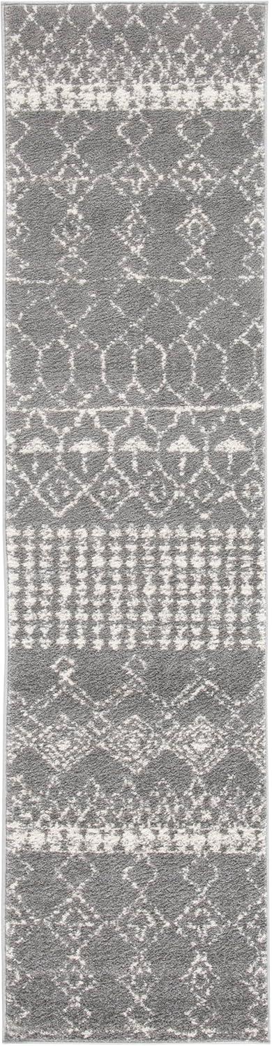 image:imageSAFAVIEH Area Rug 8x10 Tulum Collection Large Ivory amp Black Moroccan Boho Distressed Design NonShedding amp Easy Cleaning Ideal for Living Room Bedroom Office Dining Space TUL229BGreyIvory