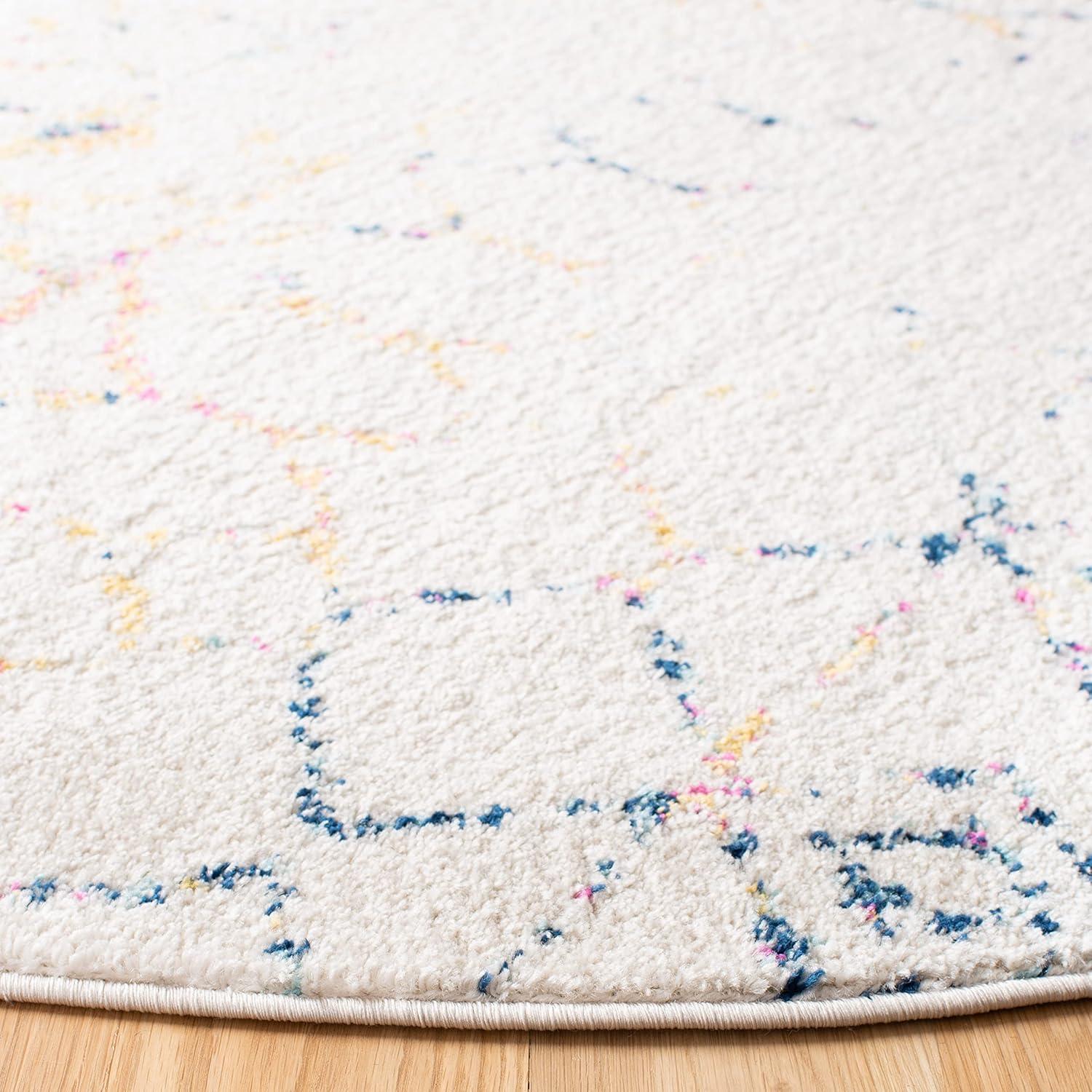 image:imageSAFAVIEH Area Rug 8x10 Tulum Collection Large Ivory amp Black Moroccan Boho Distressed Design NonShedding amp Easy Cleaning Ideal for Living Room Bedroom Office Dining Space TUL229BIvoryBlue