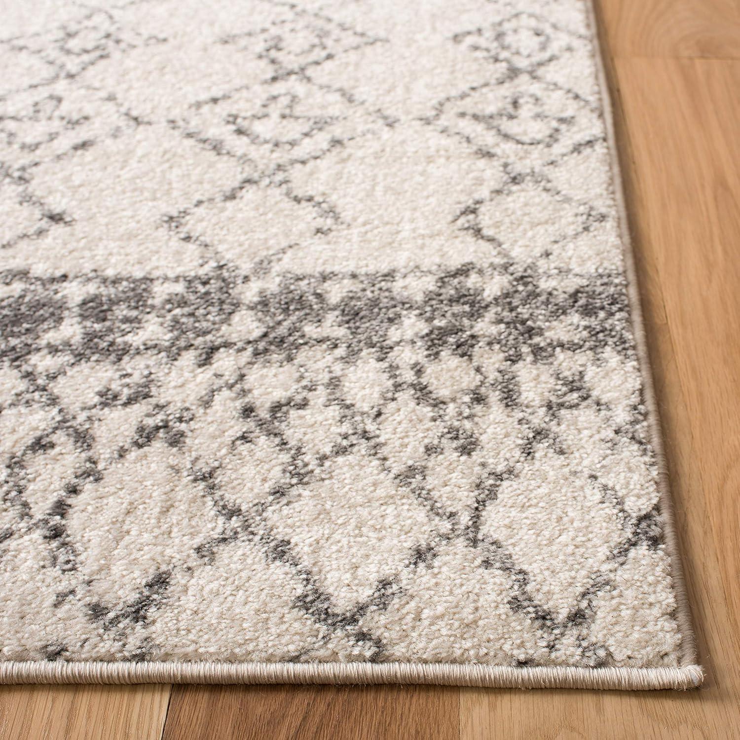 image:imageSAFAVIEH Area Rug 8x10 Tulum Collection Large Ivory amp Black Moroccan Boho Distressed Design NonShedding amp Easy Cleaning Ideal for Living Room Bedroom Office Dining Space TUL229BIvoryGrey