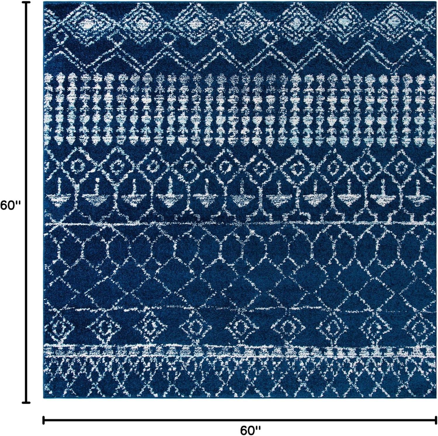 image:imageSAFAVIEH Area Rug 8x10 Tulum Collection Large Ivory amp Black Moroccan Boho Distressed Design NonShedding amp Easy Cleaning Ideal for Living Room Bedroom Office Dining Space TUL229BNavyIvory
