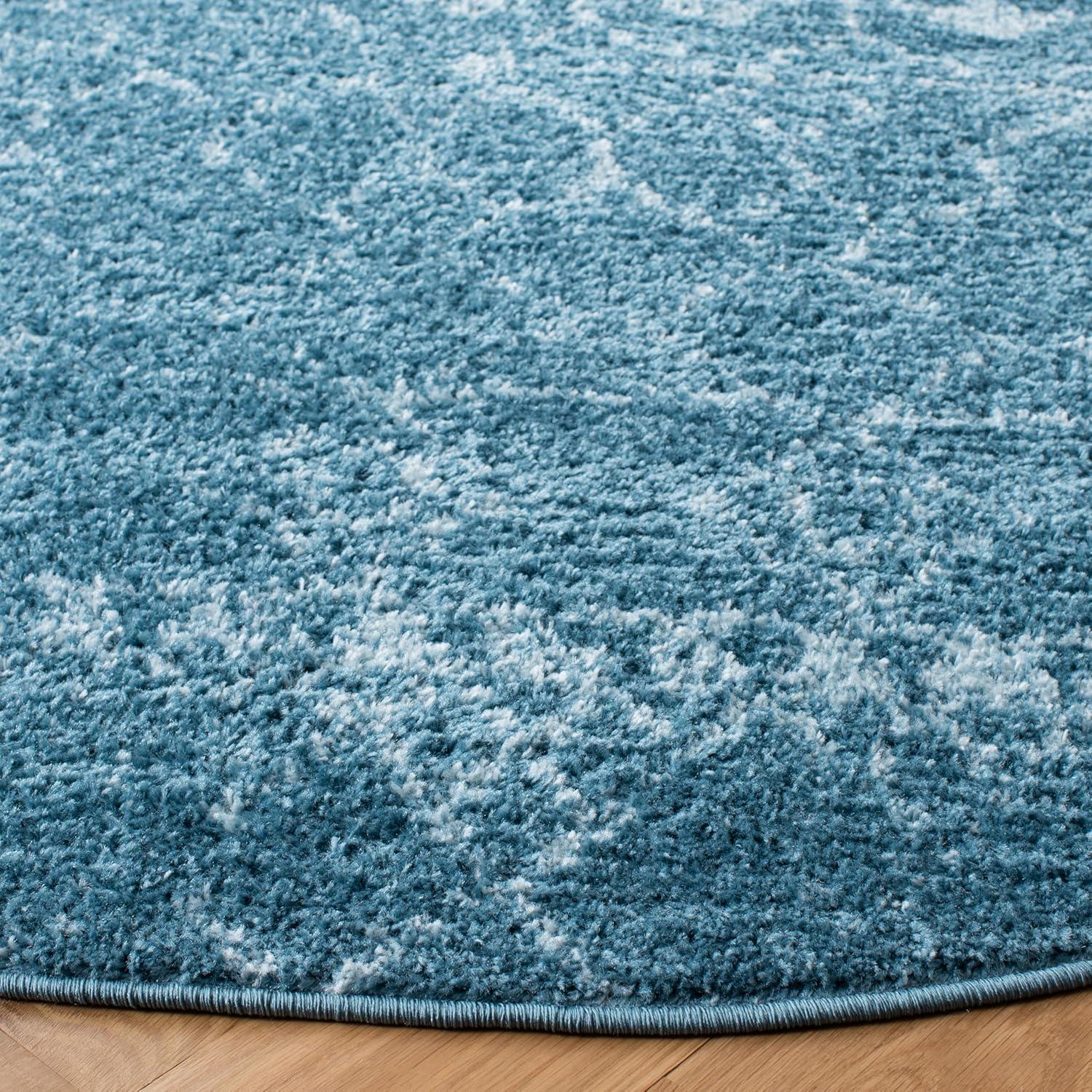 image:imageSAFAVIEH Area Rug 8x10 Tulum Collection Large Ivory amp Black Moroccan Boho Distressed Design NonShedding amp Easy Cleaning Ideal for Living Room Bedroom Office Dining Space TUL229BTurquoiseBlue