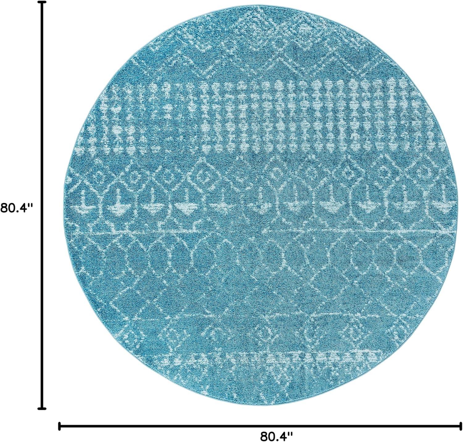 image:imageSAFAVIEH Area Rug 8x10 Tulum Collection Large Ivory amp Black Moroccan Boho Distressed Design NonShedding amp Easy Cleaning Ideal for Living Room Bedroom Office Dining Space TUL229BTurquoiseBlue