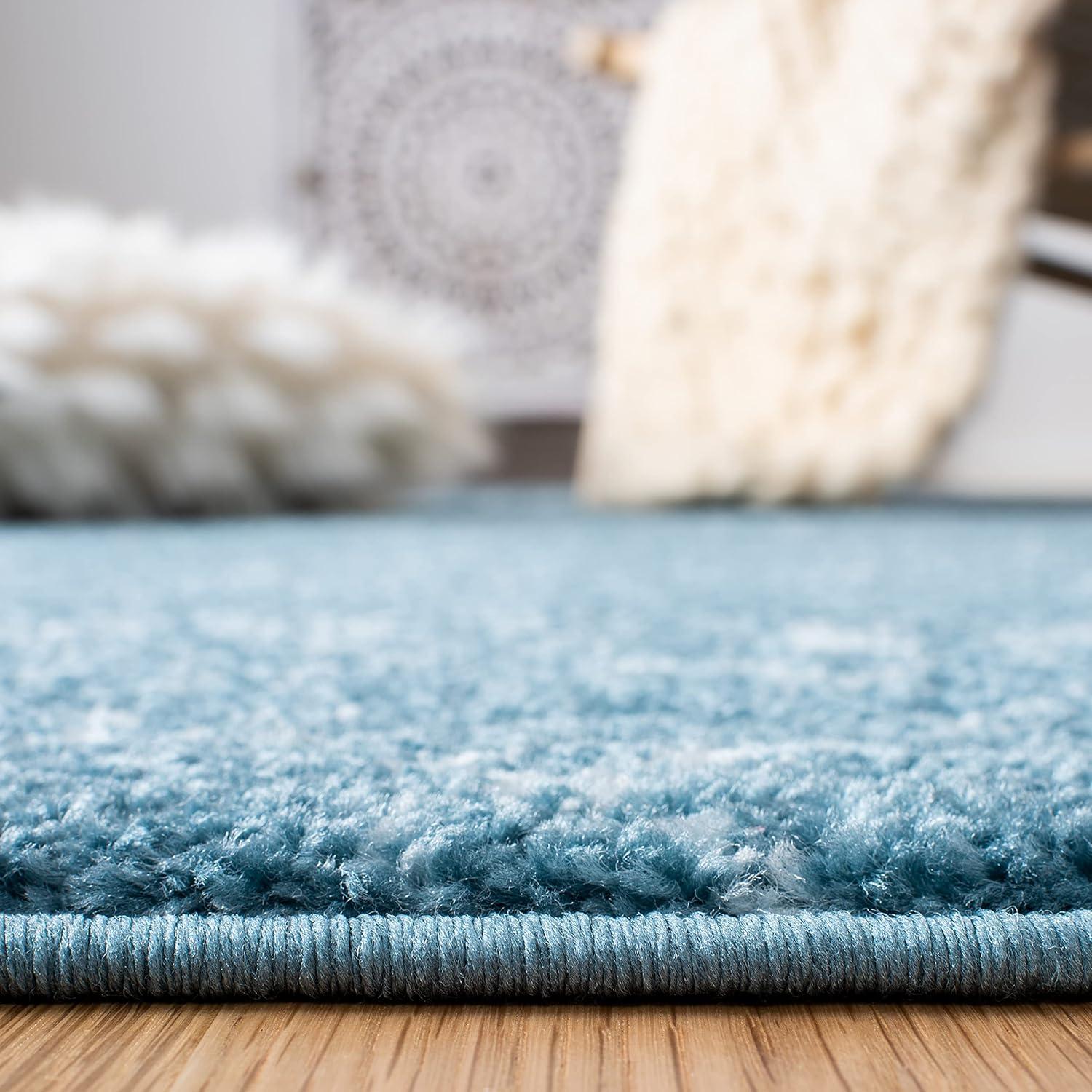 image:imageSAFAVIEH Area Rug 8x10 Tulum Collection Large Ivory amp Black Moroccan Boho Distressed Design NonShedding amp Easy Cleaning Ideal for Living Room Bedroom Office Dining Space TUL229BTurquoiseBlue