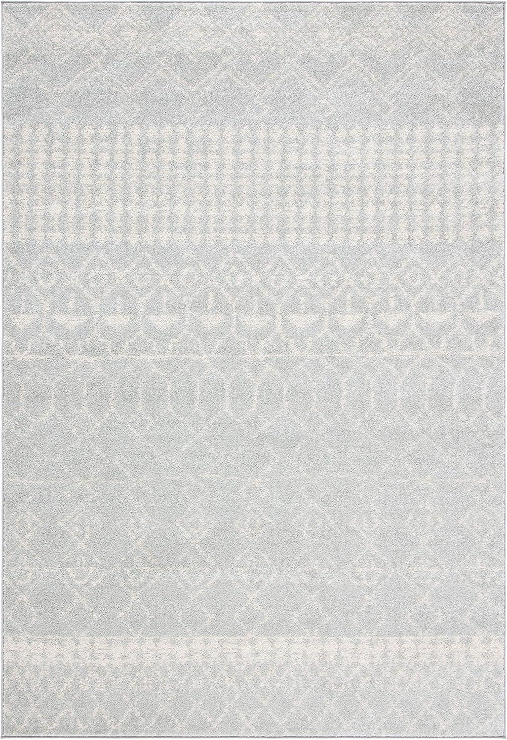 image:imageSAFAVIEH Area Rug 8x10 Tulum Collection Large Ivory amp Black Moroccan Boho Distressed Design NonShedding amp Easy Cleaning Ideal for Living Room Bedroom Office Dining Space TUL229BLight GreyIvory