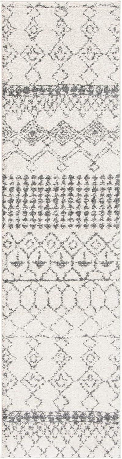 image:imageSAFAVIEH Area Rug 8x10 Tulum Collection Large Ivory amp Black Moroccan Boho Distressed Design NonShedding amp Easy Cleaning Ideal for Living Room Bedroom Office Dining Space TUL229BIvoryGrey