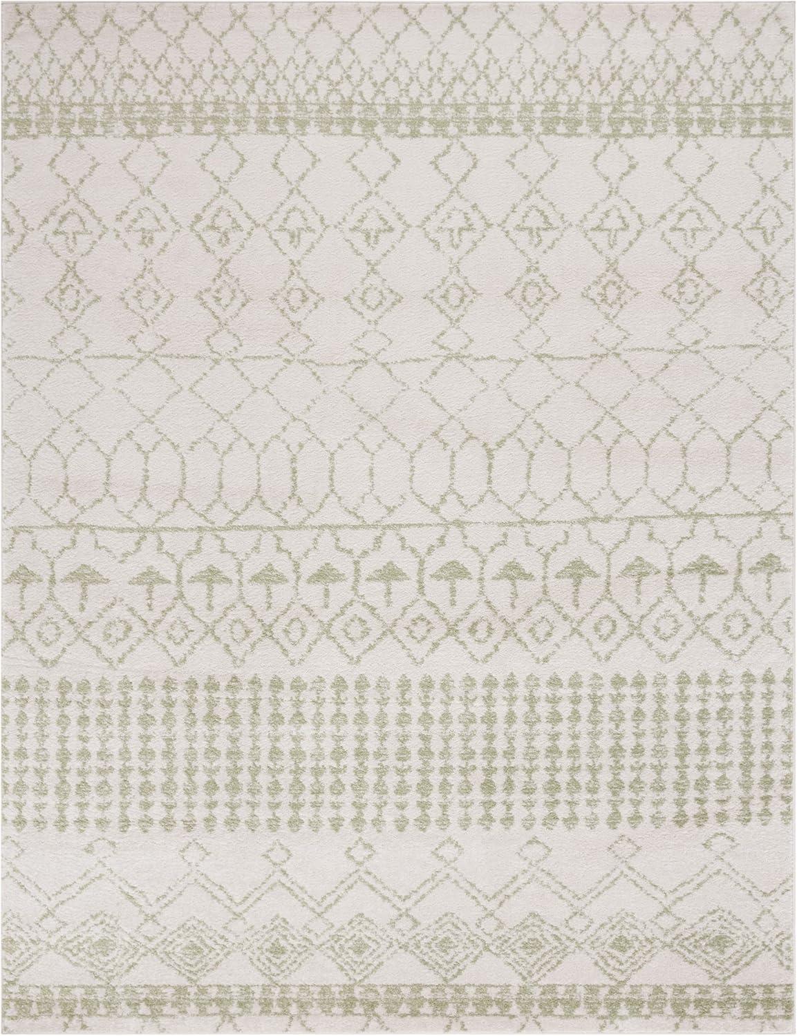image:imageSAFAVIEH Area Rug 8x10 Tulum Collection Large Ivory amp Black Moroccan Boho Distressed Design NonShedding amp Easy Cleaning Ideal for Living Room Bedroom Office Dining Space TUL229BIvorySage