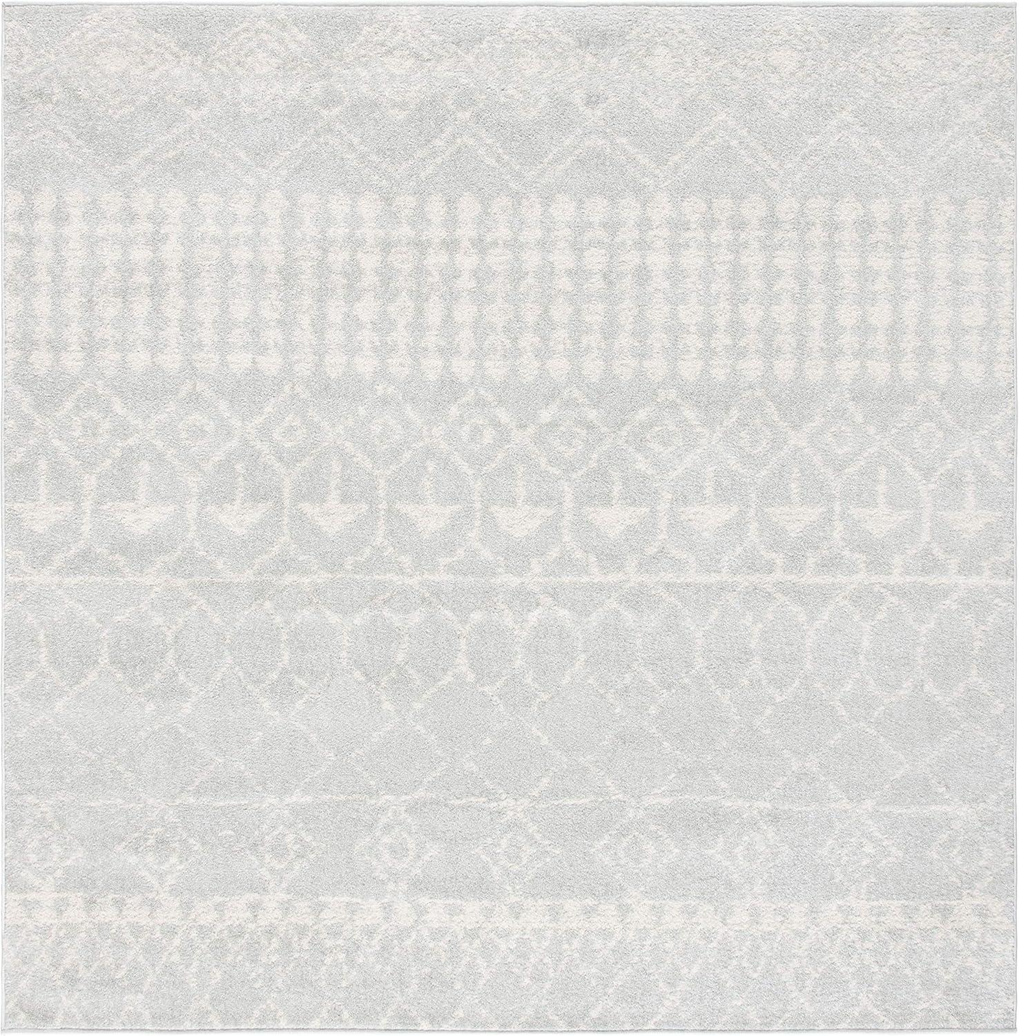 image:imageSAFAVIEH Area Rug 8x10 Tulum Collection Large Ivory amp Black Moroccan Boho Distressed Design NonShedding amp Easy Cleaning Ideal for Living Room Bedroom Office Dining Space TUL229BLight GreyIvory