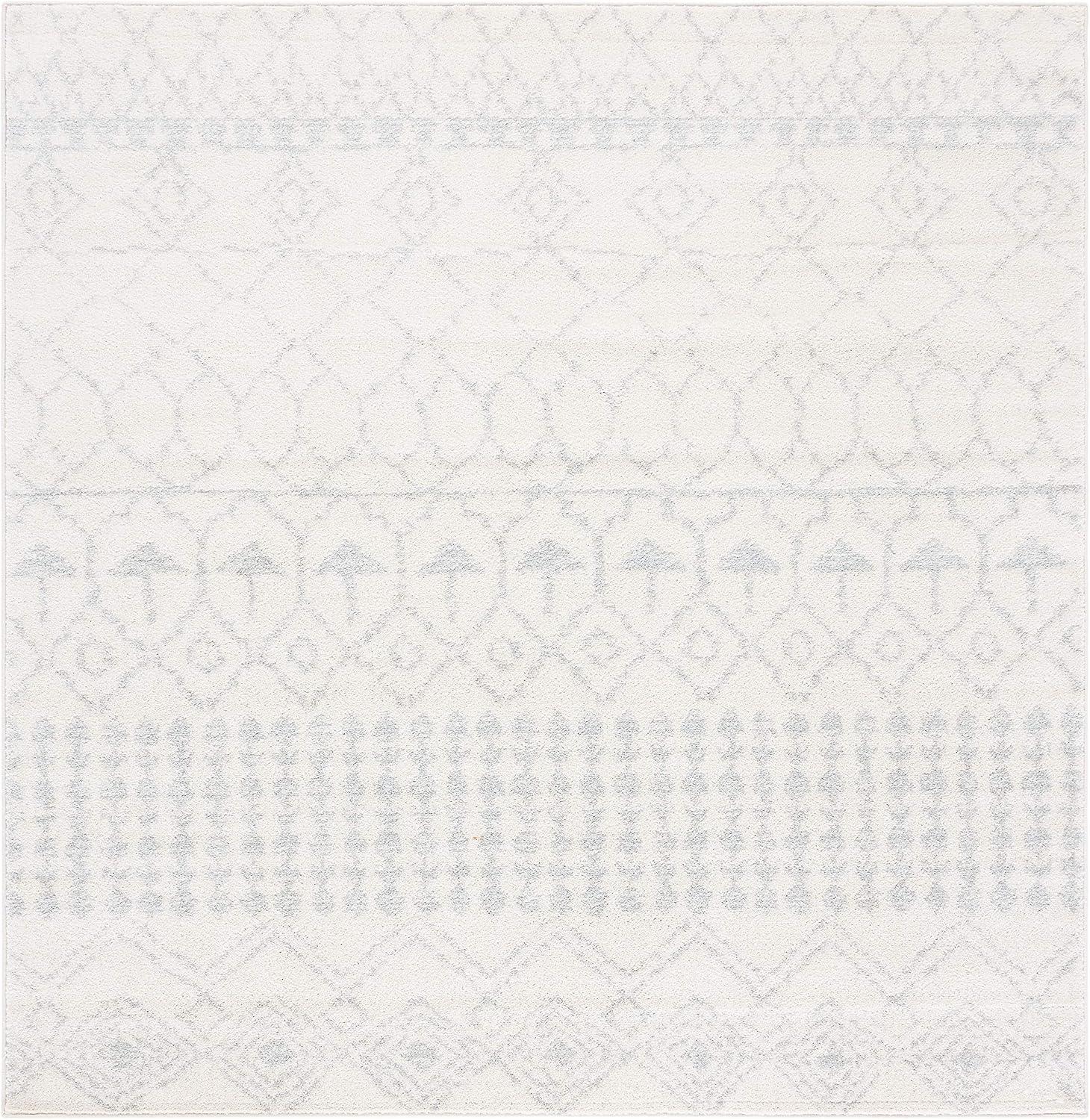 image:imageSAFAVIEH Area Rug 8x10 Tulum Collection Large Ivory amp Black Moroccan Boho Distressed Design NonShedding amp Easy Cleaning Ideal for Living Room Bedroom Office Dining Space TUL229BIvoryLight Grey