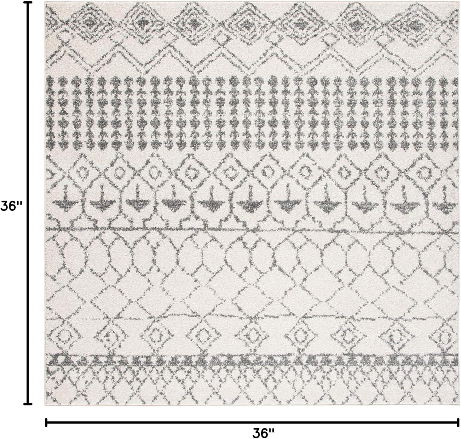 image:imageSAFAVIEH Area Rug 8x10 Tulum Collection Large Ivory amp Black Moroccan Boho Distressed Design NonShedding amp Easy Cleaning Ideal for Living Room Bedroom Office Dining Space TUL229BIvoryGrey