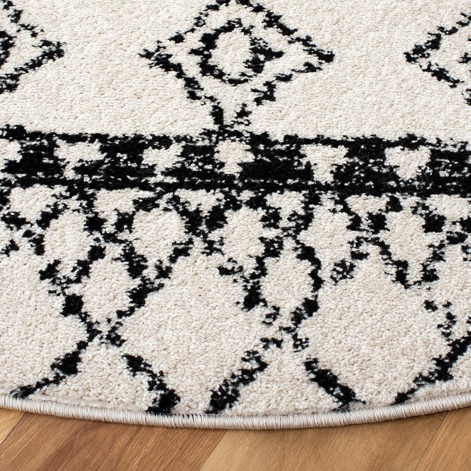 image:imageSAFAVIEH Area Rug 8x10 Tulum Collection Large Ivory amp Black Moroccan Boho Distressed Design NonShedding amp Easy Cleaning Ideal for Living Room Bedroom Office Dining Space TUL229BIvoryBlack