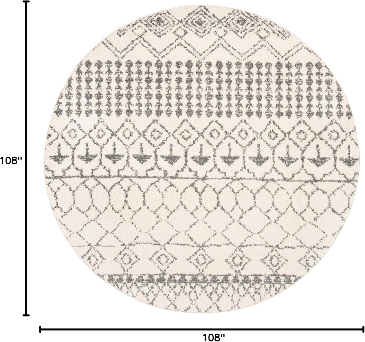 image:imageSAFAVIEH Area Rug 8x10 Tulum Collection Large Ivory amp Black Moroccan Boho Distressed Design NonShedding amp Easy Cleaning Ideal for Living Room Bedroom Office Dining Space TUL229BIvoryGrey