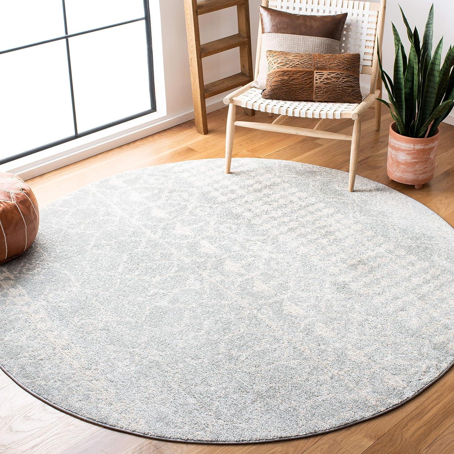 image:imageSAFAVIEH Area Rug 8x10 Tulum Collection Large Ivory amp Black Moroccan Boho Distressed Design NonShedding amp Easy Cleaning Ideal for Living Room Bedroom Office Dining Space TUL229BLight GreyIvory