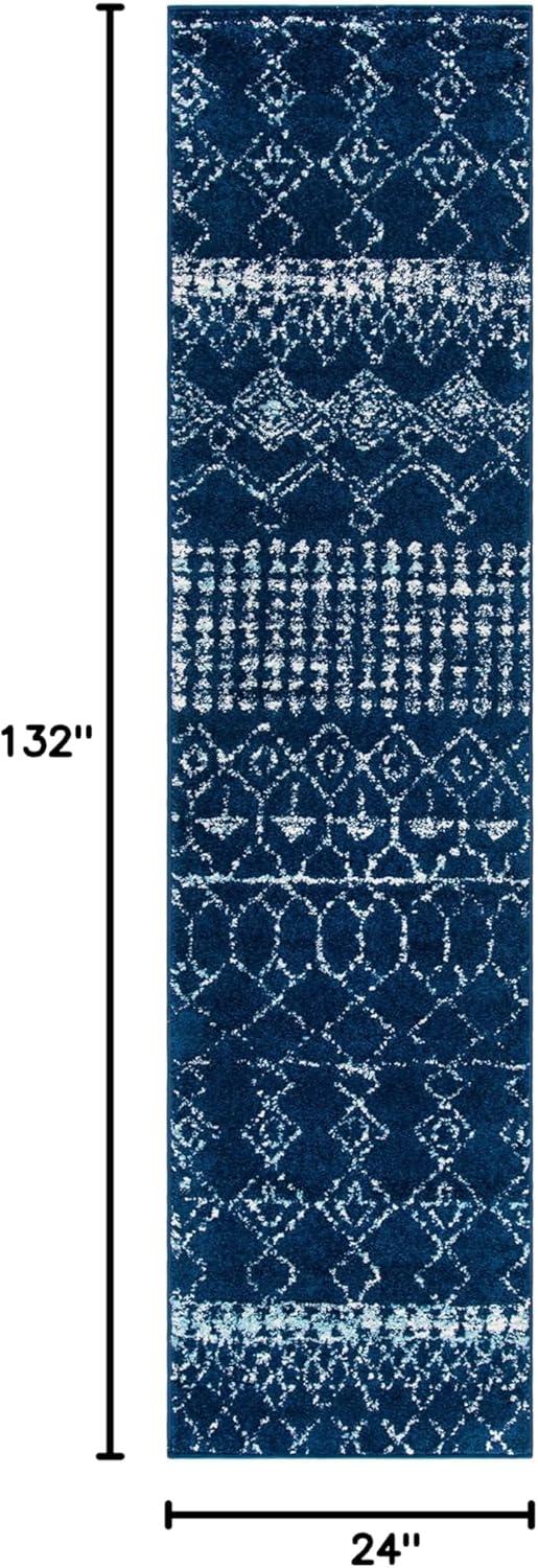 image:imageSAFAVIEH Area Rug 8x10 Tulum Collection Large Ivory amp Black Moroccan Boho Distressed Design NonShedding amp Easy Cleaning Ideal for Living Room Bedroom Office Dining Space TUL229BNavyIvory