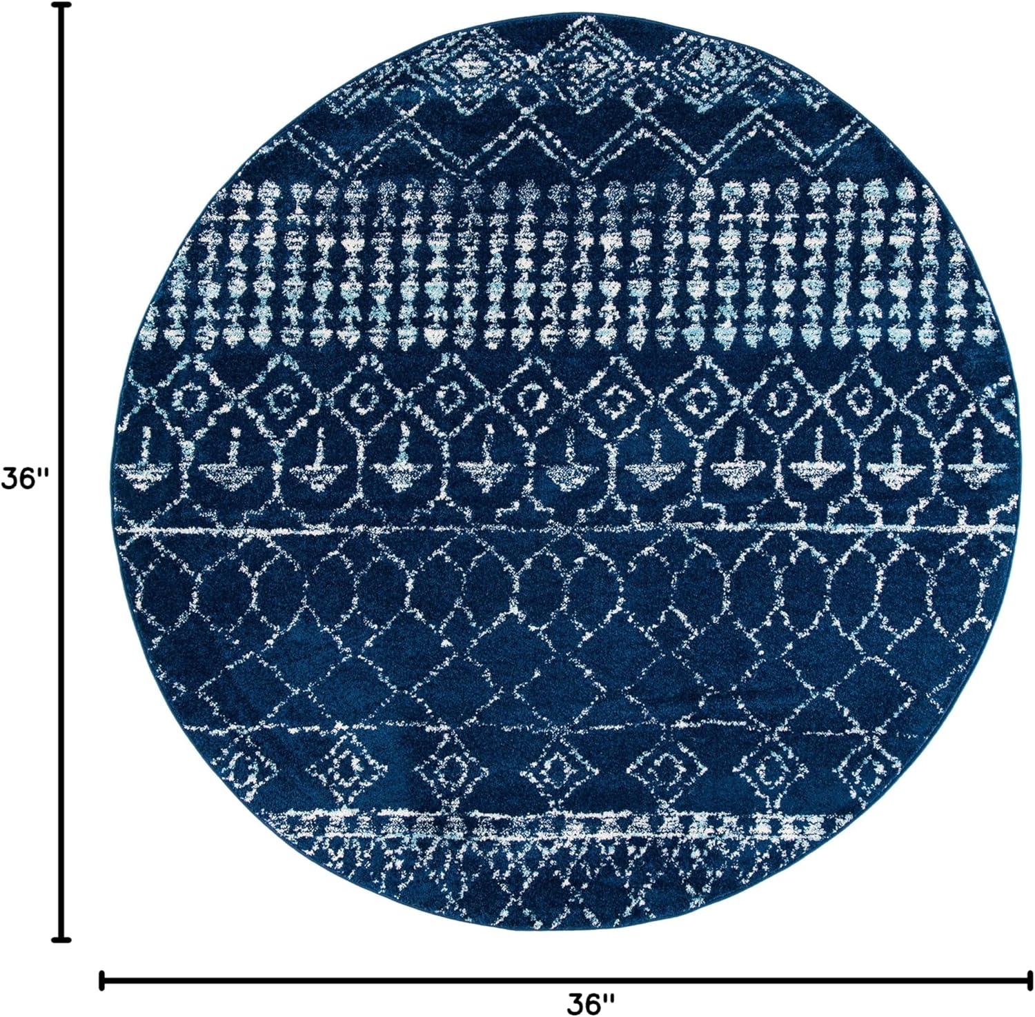 image:imageSAFAVIEH Area Rug 8x10 Tulum Collection Large Ivory amp Black Moroccan Boho Distressed Design NonShedding amp Easy Cleaning Ideal for Living Room Bedroom Office Dining Space TUL229BNavyIvory