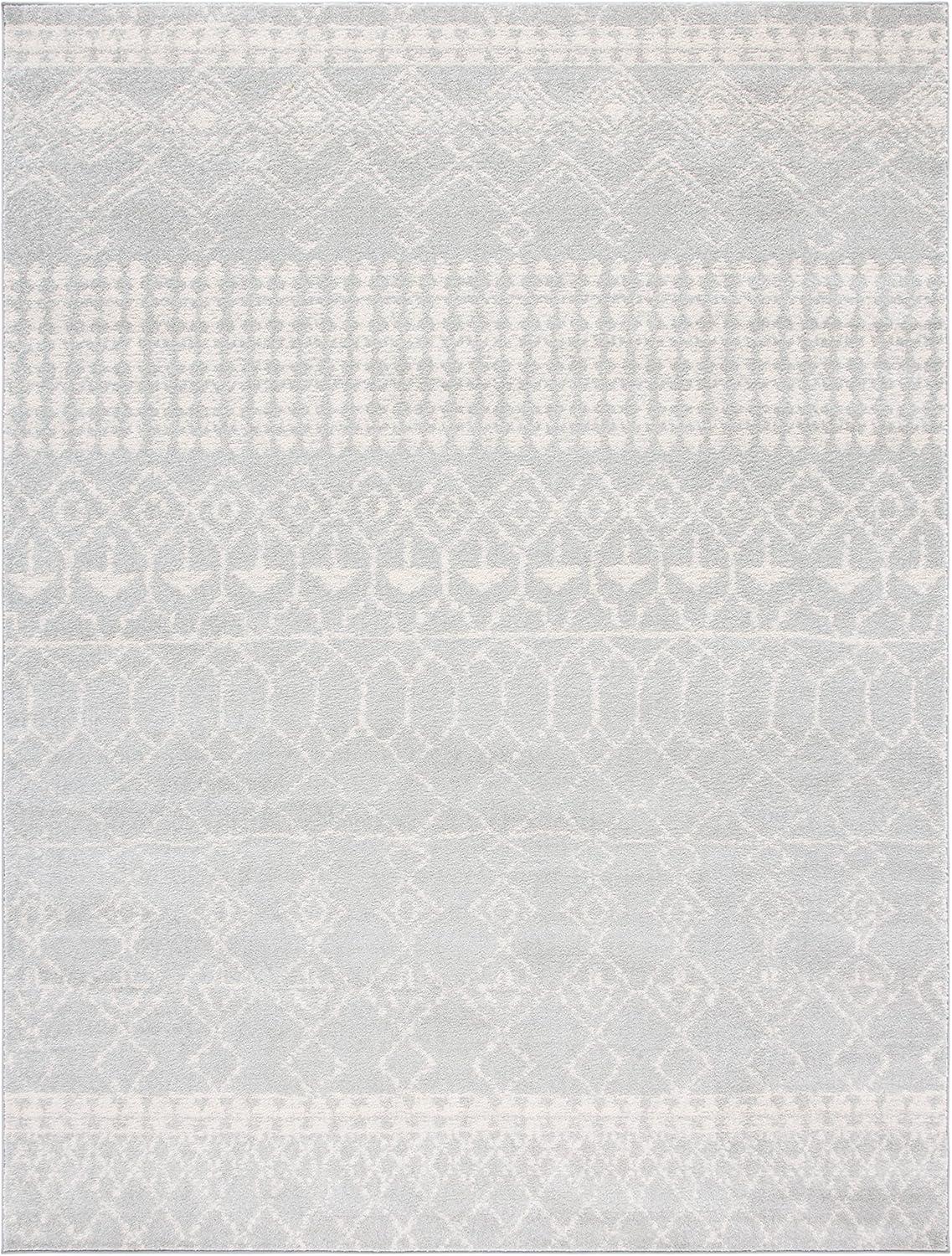 image:imageSAFAVIEH Area Rug 8x10 Tulum Collection Large Ivory amp Black Moroccan Boho Distressed Design NonShedding amp Easy Cleaning Ideal for Living Room Bedroom Office Dining Space TUL229BLight GreyIvory