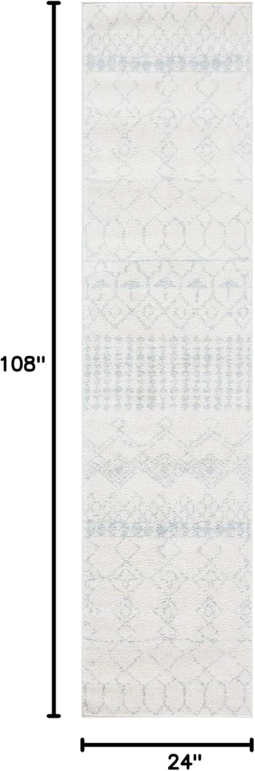 image:imageSAFAVIEH Area Rug 8x10 Tulum Collection Large Ivory amp Black Moroccan Boho Distressed Design NonShedding amp Easy Cleaning Ideal for Living Room Bedroom Office Dining Space TUL229BIvoryLight Grey