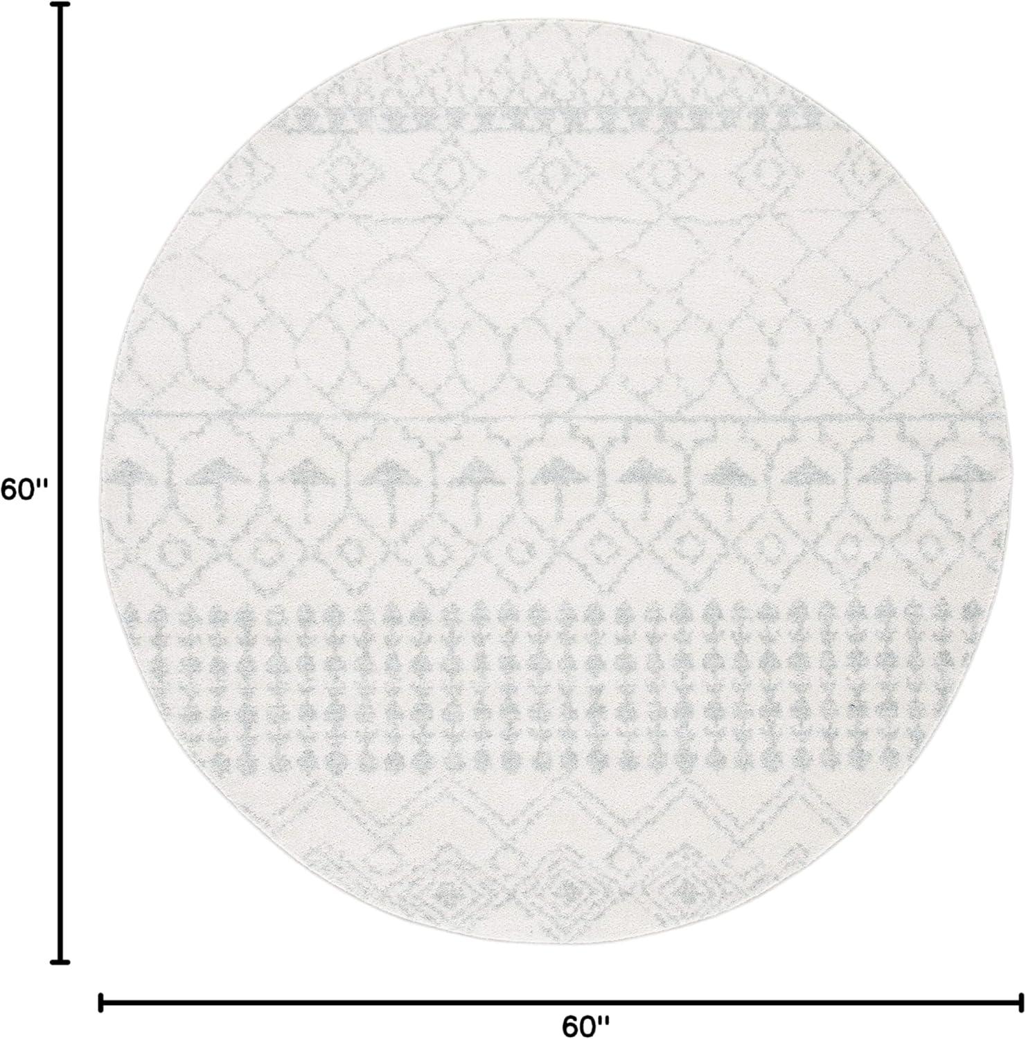 image:imageSAFAVIEH Area Rug 8x10 Tulum Collection Large Ivory amp Black Moroccan Boho Distressed Design NonShedding amp Easy Cleaning Ideal for Living Room Bedroom Office Dining Space TUL229BIvoryLight Grey