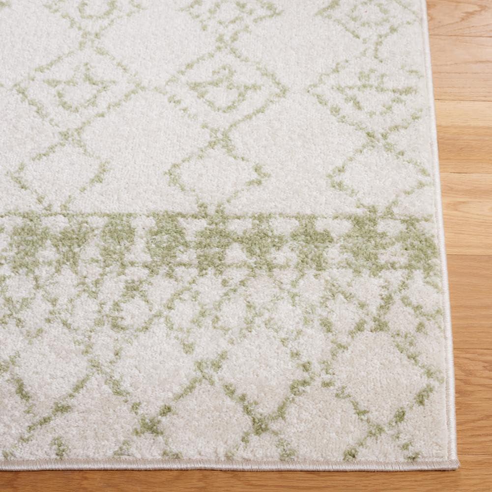 image:imageSAFAVIEH Area Rug 8x10 Tulum Collection Large Ivory amp Black Moroccan Boho Distressed Design NonShedding amp Easy Cleaning Ideal for Living Room Bedroom Office Dining Space TUL229BIvorySage