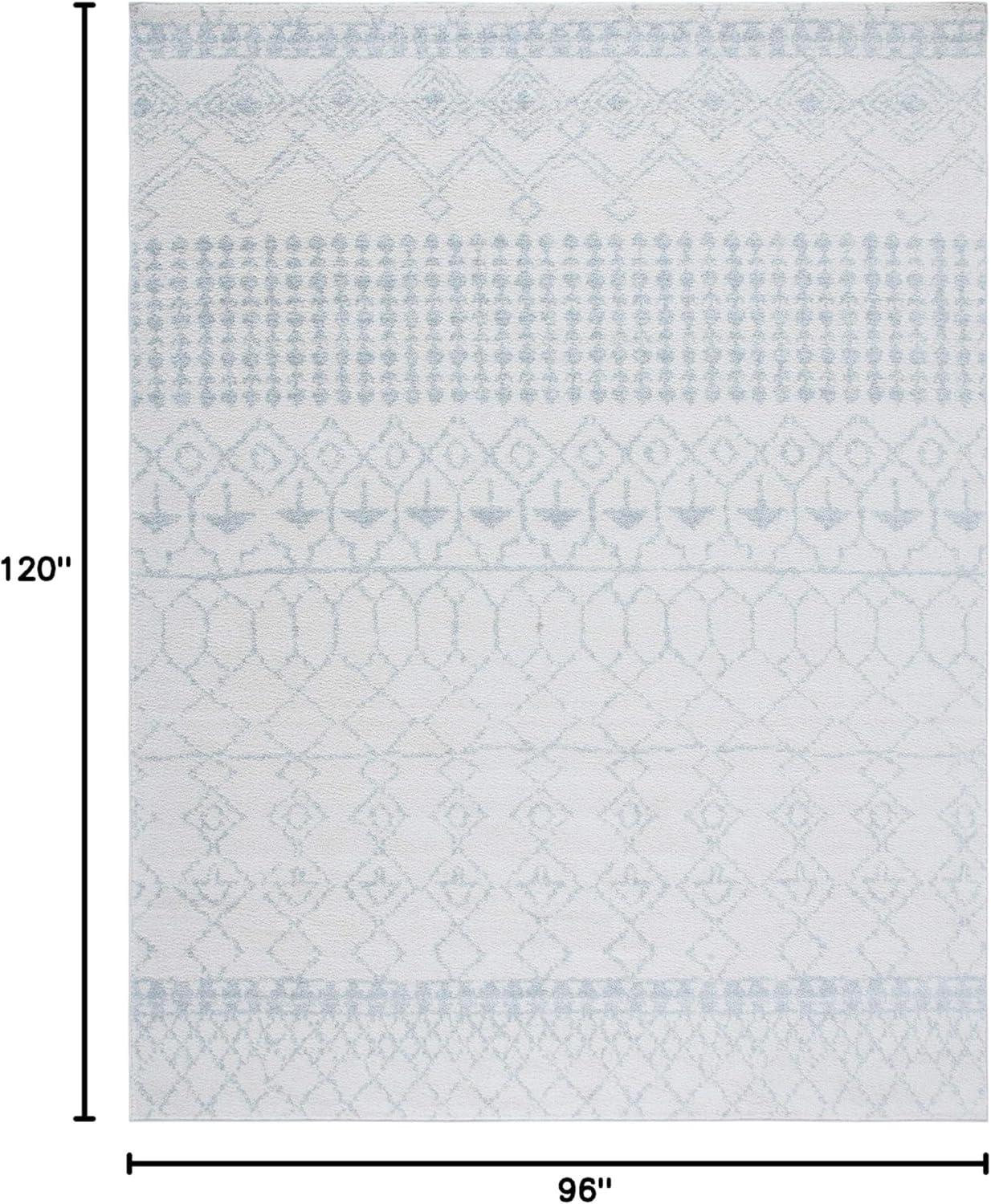 image:imageSAFAVIEH Area Rug 8x10 Tulum Collection Large Ivory amp Black Moroccan Boho Distressed Design NonShedding amp Easy Cleaning Ideal for Living Room Bedroom Office Dining Space TUL229BIvoryLight Grey