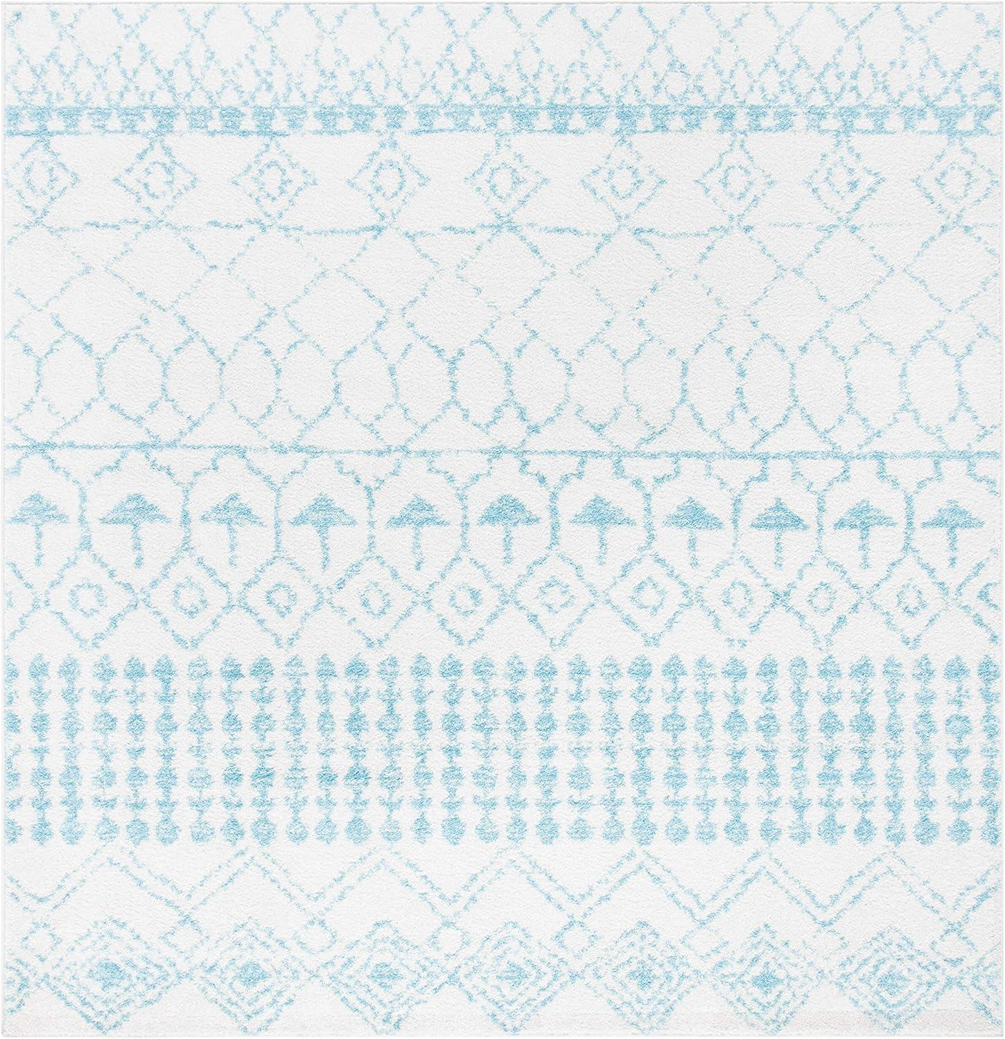 image:imageSAFAVIEH Area Rug 8x10 Tulum Collection Large Ivory amp Black Moroccan Boho Distressed Design NonShedding amp Easy Cleaning Ideal for Living Room Bedroom Office Dining Space TUL229BIvoryTurquoise