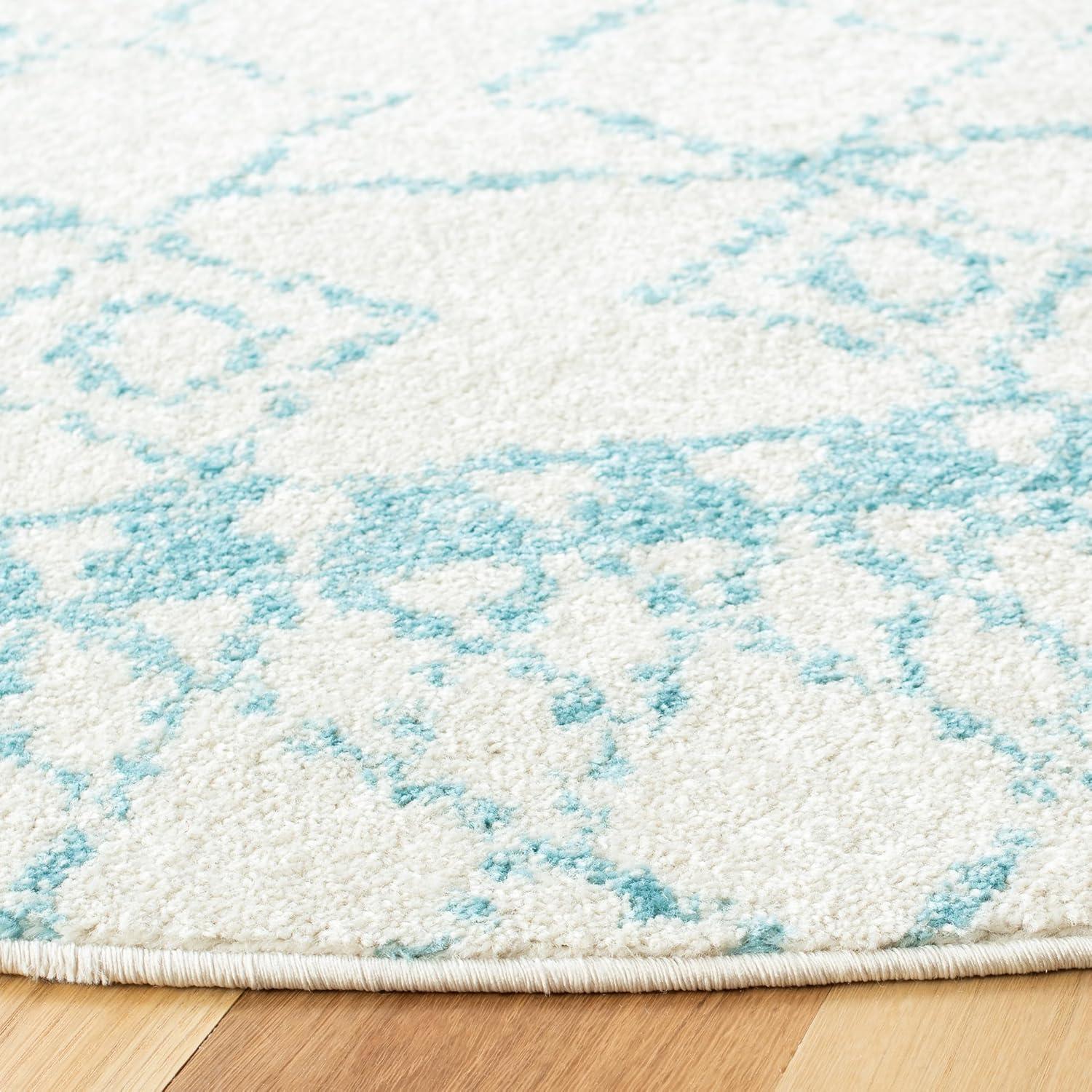 image:imageSAFAVIEH Area Rug 8x10 Tulum Collection Large Ivory amp Black Moroccan Boho Distressed Design NonShedding amp Easy Cleaning Ideal for Living Room Bedroom Office Dining Space TUL229BIvoryTurquoise