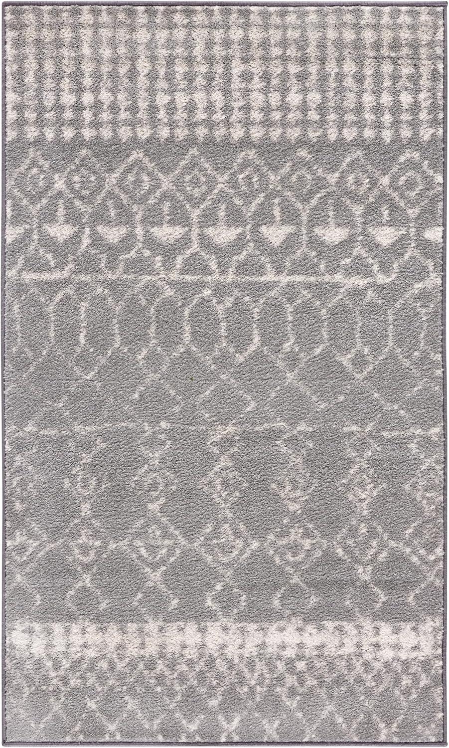image:imageSAFAVIEH Area Rug 8x10 Tulum Collection Large Ivory amp Black Moroccan Boho Distressed Design NonShedding amp Easy Cleaning Ideal for Living Room Bedroom Office Dining Space TUL229BGreyIvory