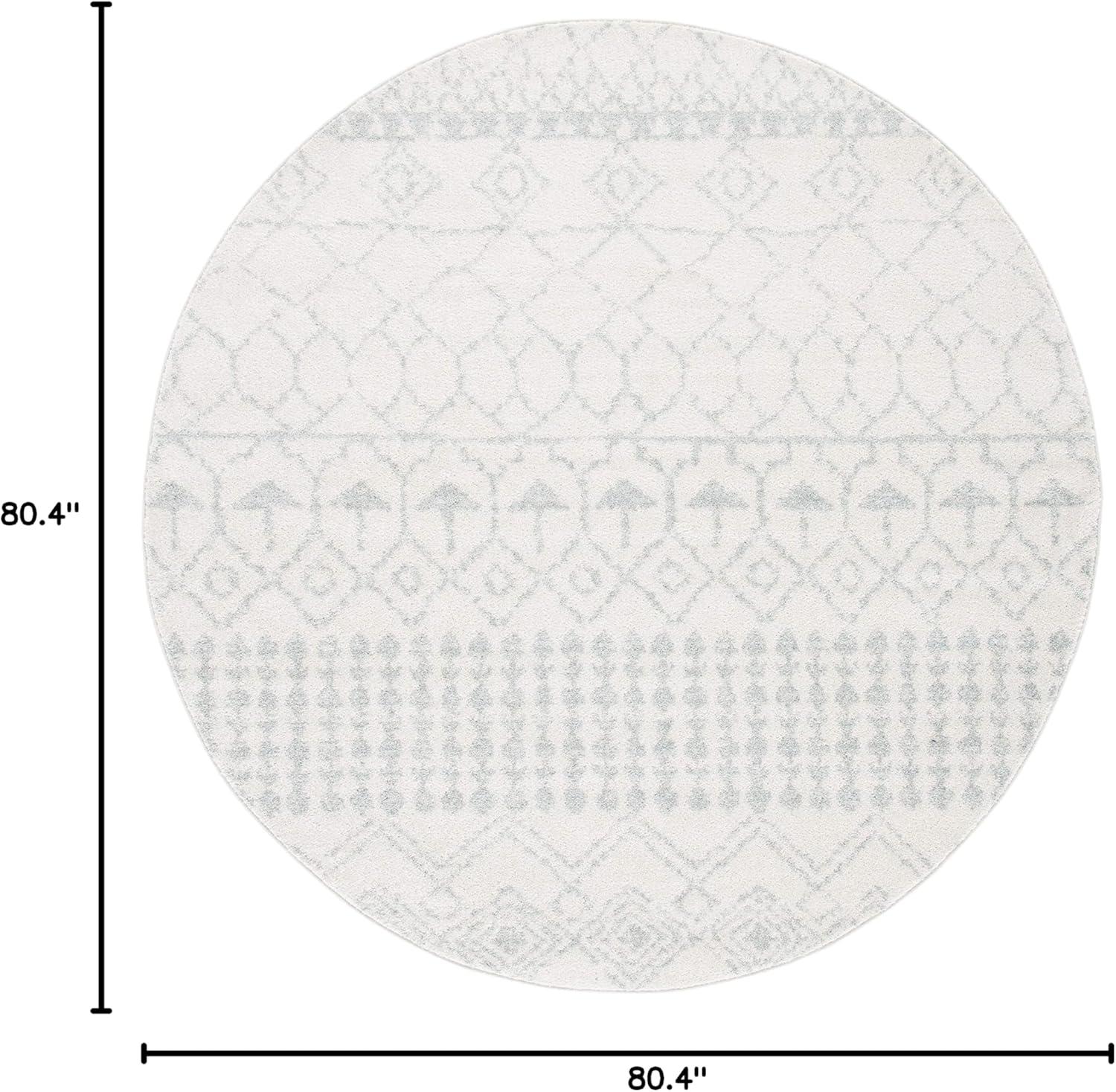 image:imageSAFAVIEH Area Rug 8x10 Tulum Collection Large Ivory amp Black Moroccan Boho Distressed Design NonShedding amp Easy Cleaning Ideal for Living Room Bedroom Office Dining Space TUL229BIvoryLight Grey