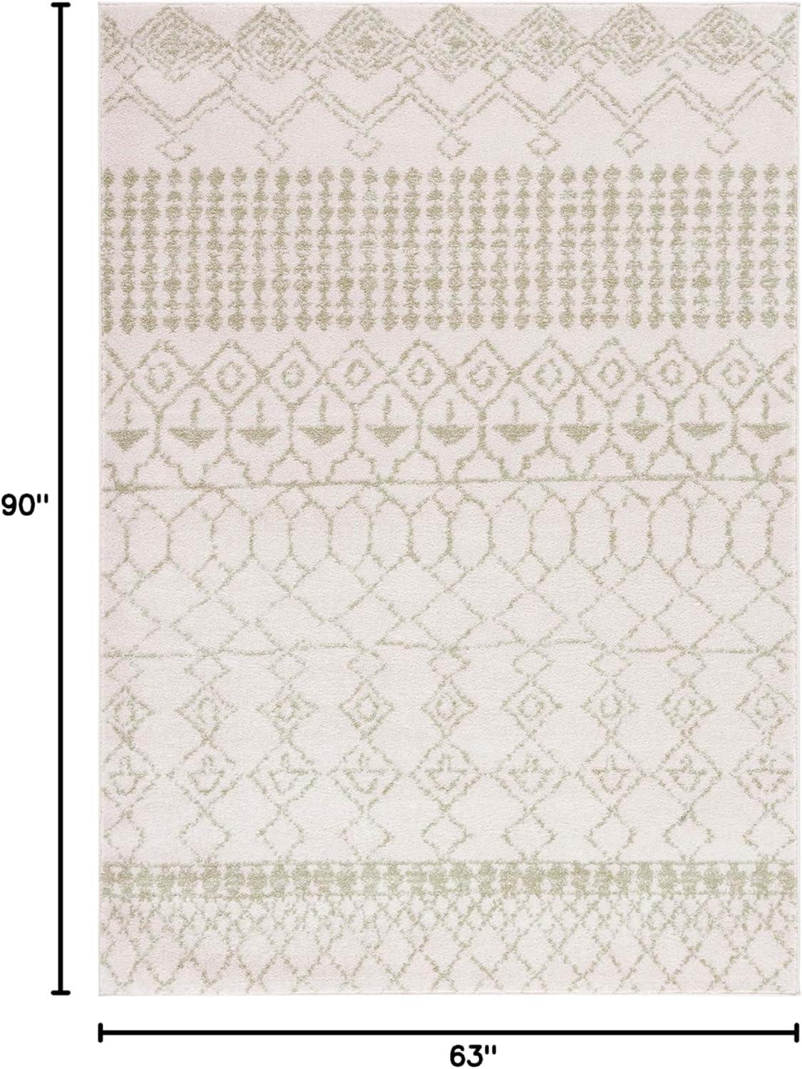 image:imageSAFAVIEH Area Rug 8x10 Tulum Collection Large Ivory amp Black Moroccan Boho Distressed Design NonShedding amp Easy Cleaning Ideal for Living Room Bedroom Office Dining Space TUL229BIvorySage