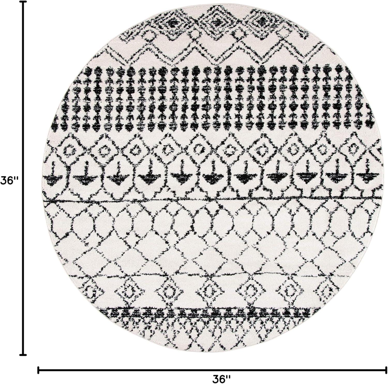 image:imageSAFAVIEH Area Rug 8x10 Tulum Collection Large Ivory amp Black Moroccan Boho Distressed Design NonShedding amp Easy Cleaning Ideal for Living Room Bedroom Office Dining Space TUL229BIvoryBlack