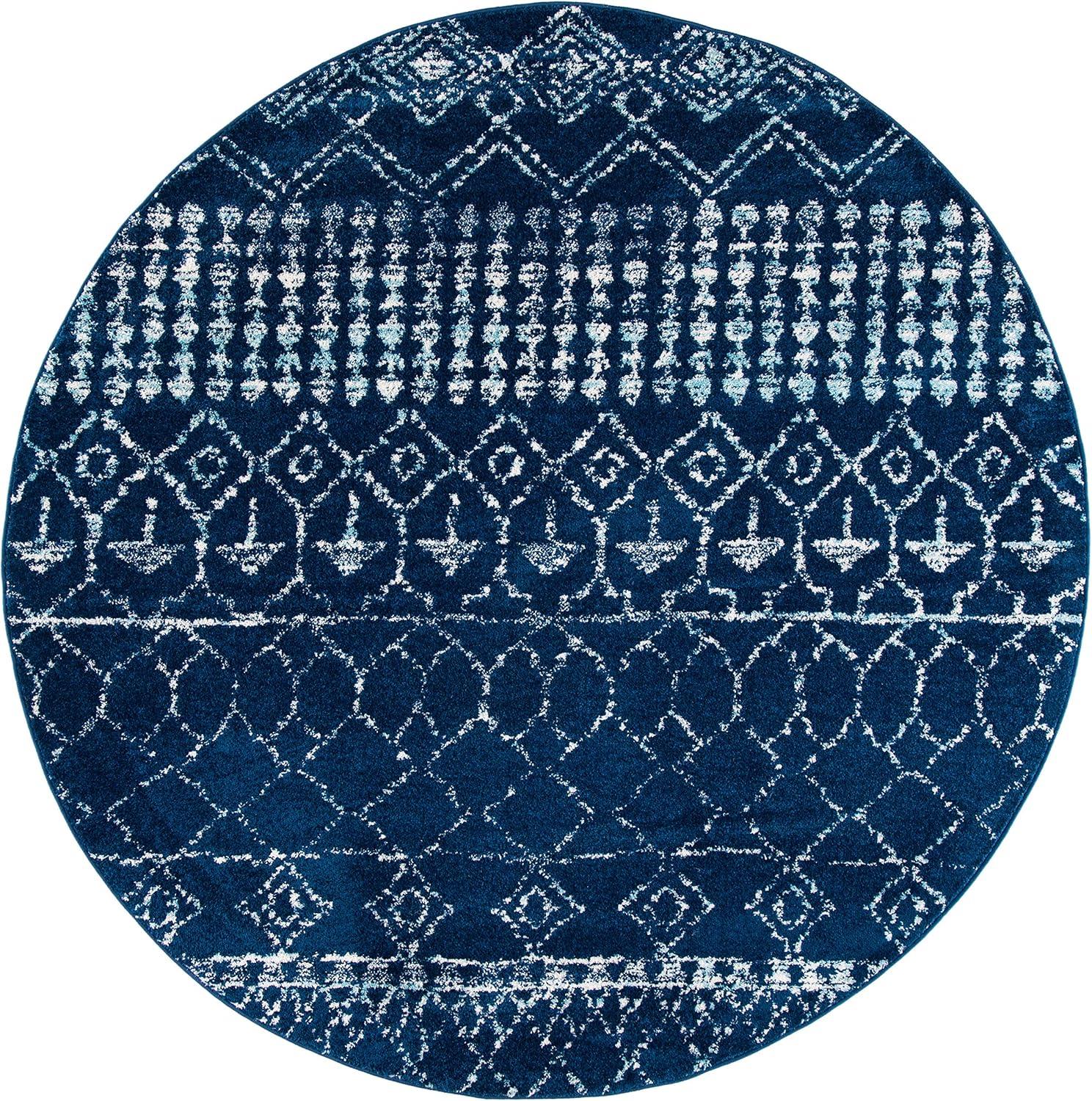 image:imageSAFAVIEH Area Rug 8x10 Tulum Collection Large Ivory amp Black Moroccan Boho Distressed Design NonShedding amp Easy Cleaning Ideal for Living Room Bedroom Office Dining Space TUL229BNavyIvory