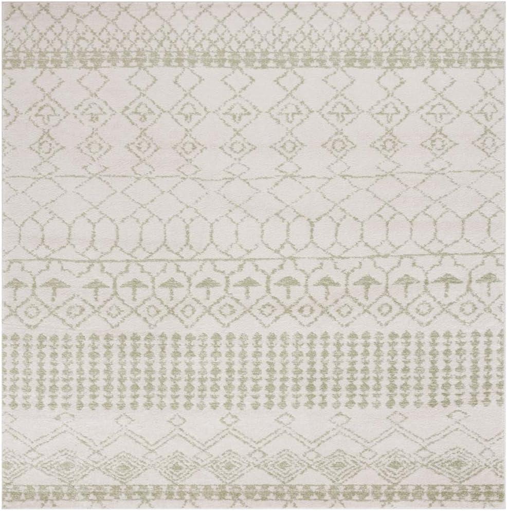 image:imageSAFAVIEH Area Rug 8x10 Tulum Collection Large Ivory amp Black Moroccan Boho Distressed Design NonShedding amp Easy Cleaning Ideal for Living Room Bedroom Office Dining Space TUL229BIvorySage