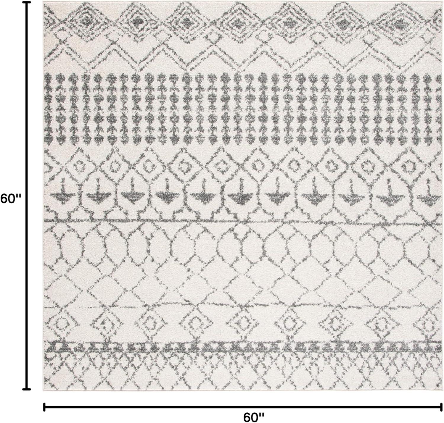 image:imageSAFAVIEH Area Rug 8x10 Tulum Collection Large Ivory amp Black Moroccan Boho Distressed Design NonShedding amp Easy Cleaning Ideal for Living Room Bedroom Office Dining Space TUL229BIvoryGrey