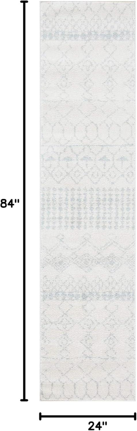 image:imageSAFAVIEH Area Rug 8x10 Tulum Collection Large Ivory amp Black Moroccan Boho Distressed Design NonShedding amp Easy Cleaning Ideal for Living Room Bedroom Office Dining Space TUL229BIvoryLight Grey