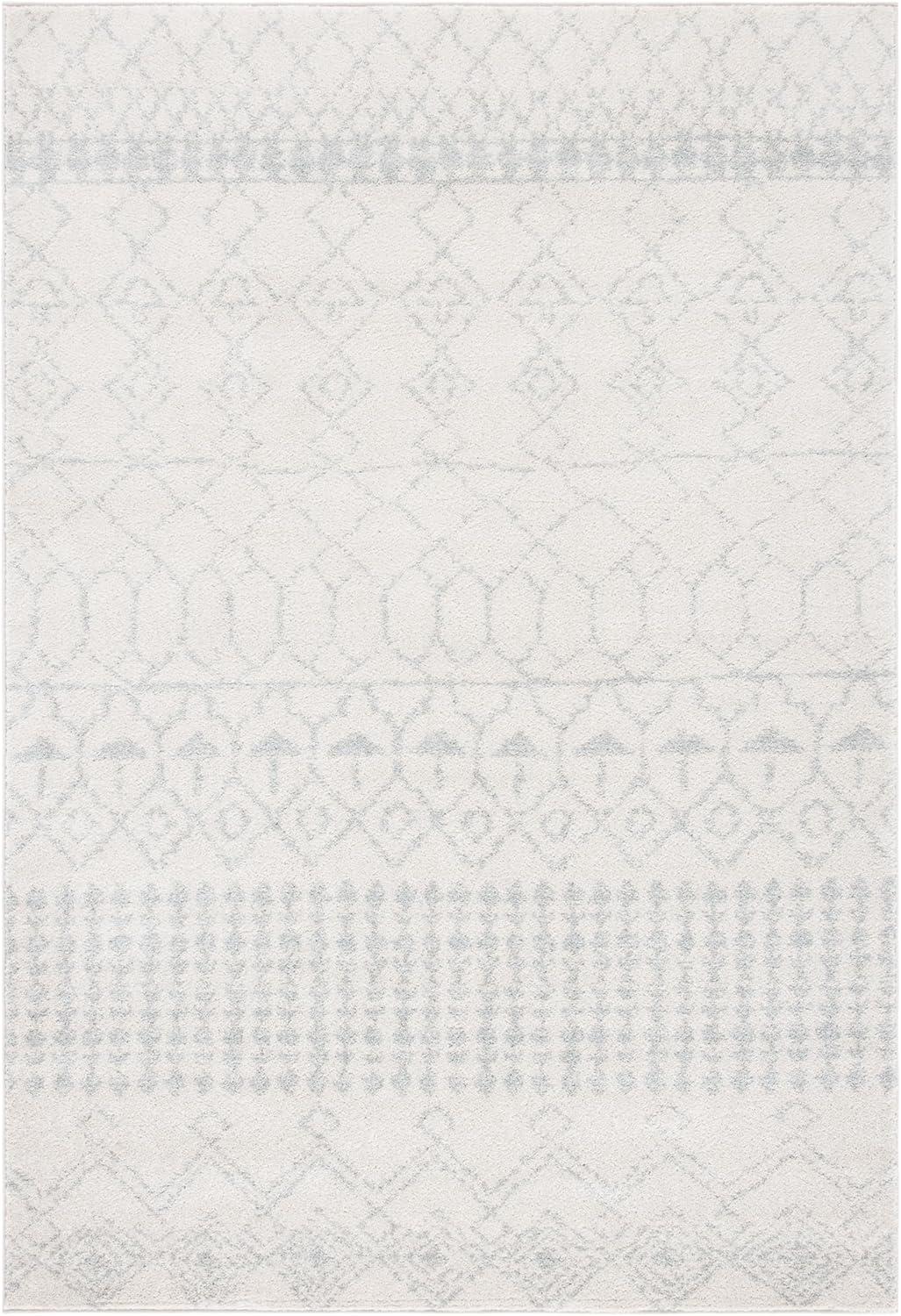 image:imageSAFAVIEH Area Rug 8x10 Tulum Collection Large Ivory amp Black Moroccan Boho Distressed Design NonShedding amp Easy Cleaning Ideal for Living Room Bedroom Office Dining Space TUL229BIvoryLight Grey
