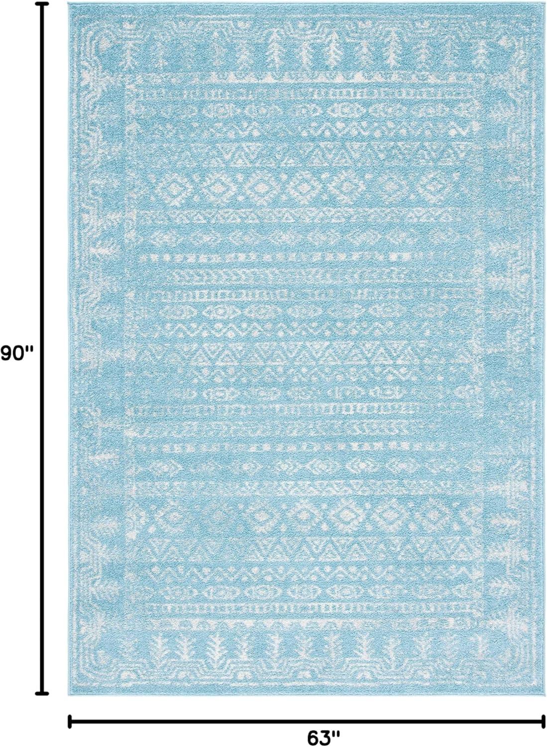 image:imageSAFAVIEH Area Rug 8x10 Tulum Collection Large Ivory amp Grey Moroccan Boho Distressed Design NonShedding amp Easy to Clean Ideal for Living Room Bedroom Dining Space TUL271AAquaIvory
