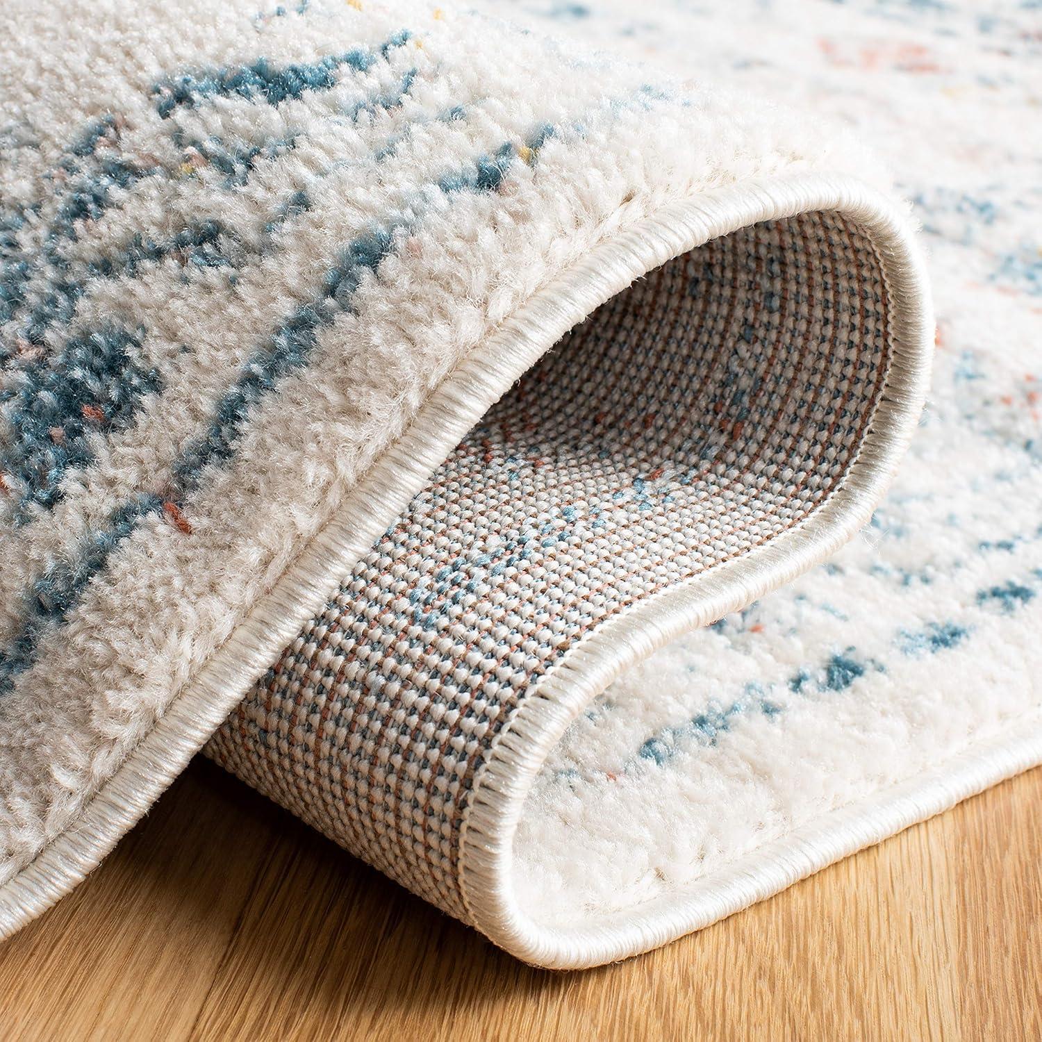 image:imageSAFAVIEH Area Rug 8x10 Tulum Collection Large Ivory amp Grey Moroccan Boho Distressed Design NonShedding amp Easy to Clean Ideal for Living Room Bedroom Dining Space TUL271AIvoryRust