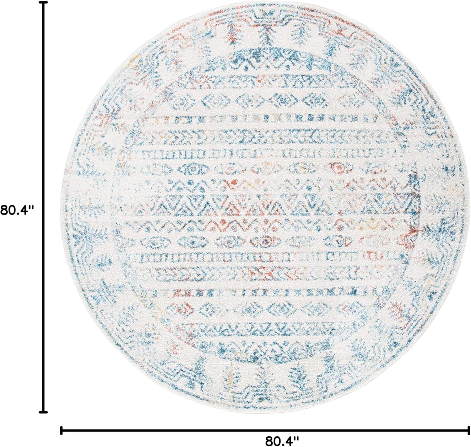 image:imageSAFAVIEH Area Rug 8x10 Tulum Collection Large Ivory amp Grey Moroccan Boho Distressed Design NonShedding amp Easy to Clean Ideal for Living Room Bedroom Dining Space TUL271AIvoryRust