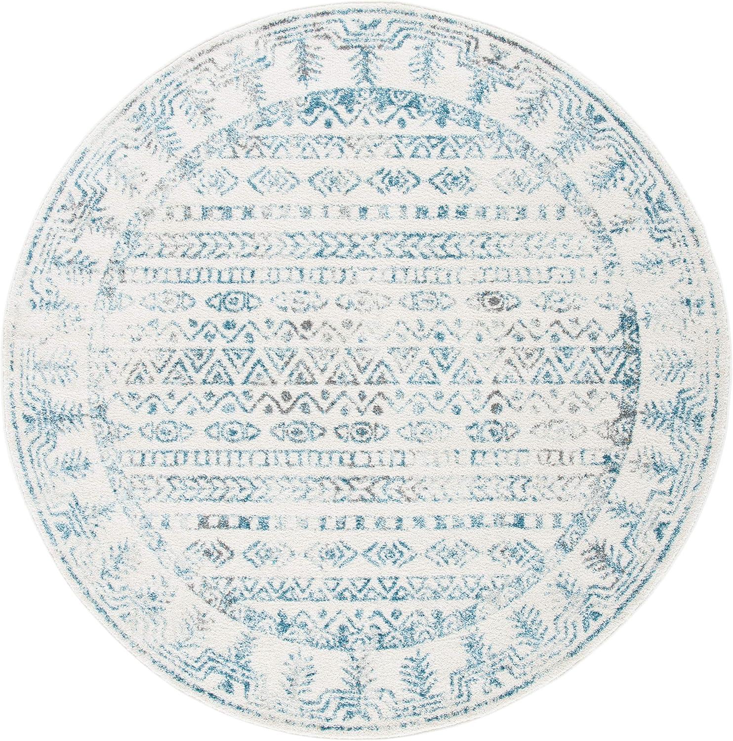 image:imageSAFAVIEH Area Rug 8x10 Tulum Collection Large Ivory amp Grey Moroccan Boho Distressed Design NonShedding amp Easy to Clean Ideal for Living Room Bedroom Dining Space TUL271AIvoryTeal
